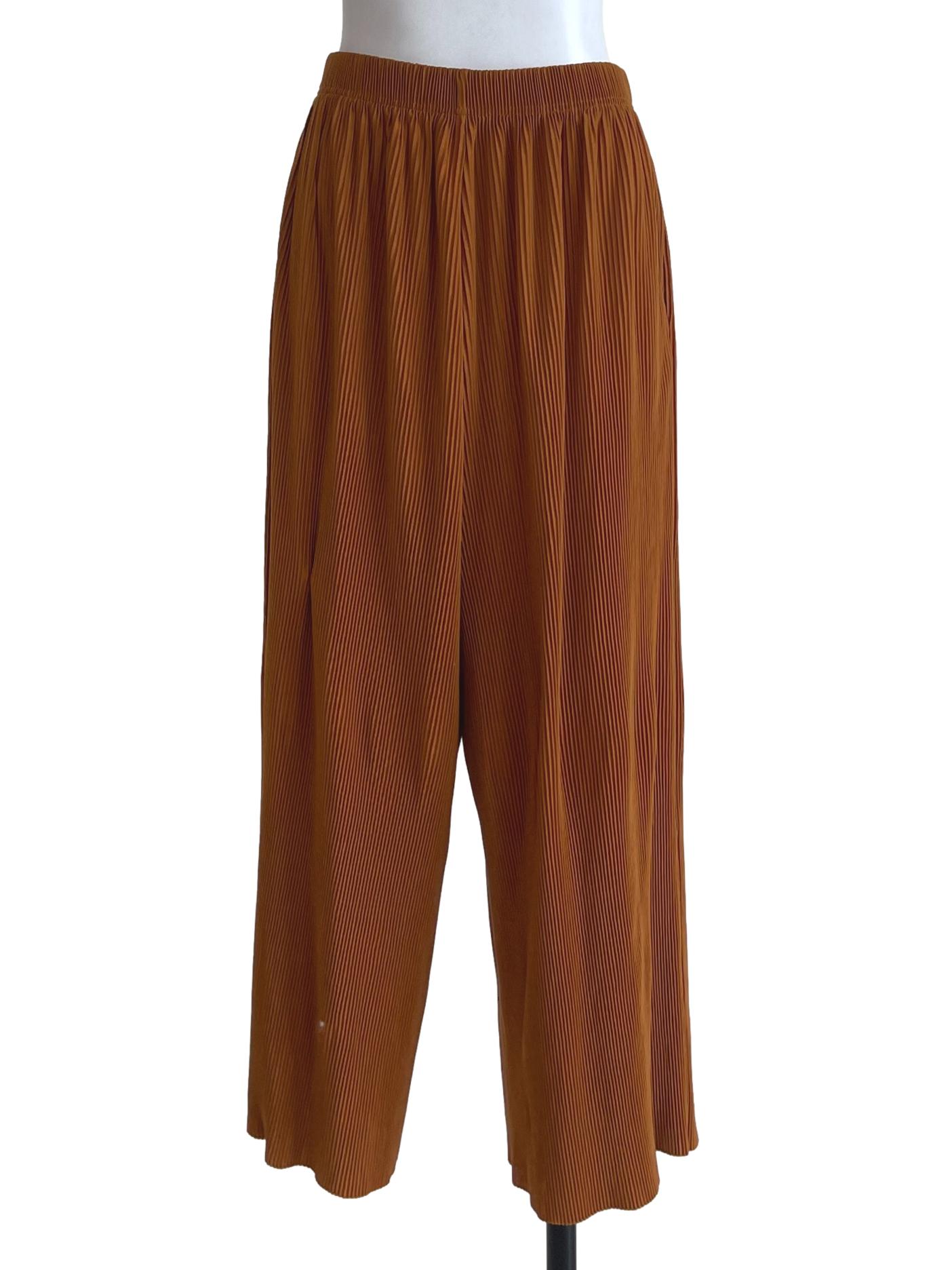 Caramel Pleated Pants