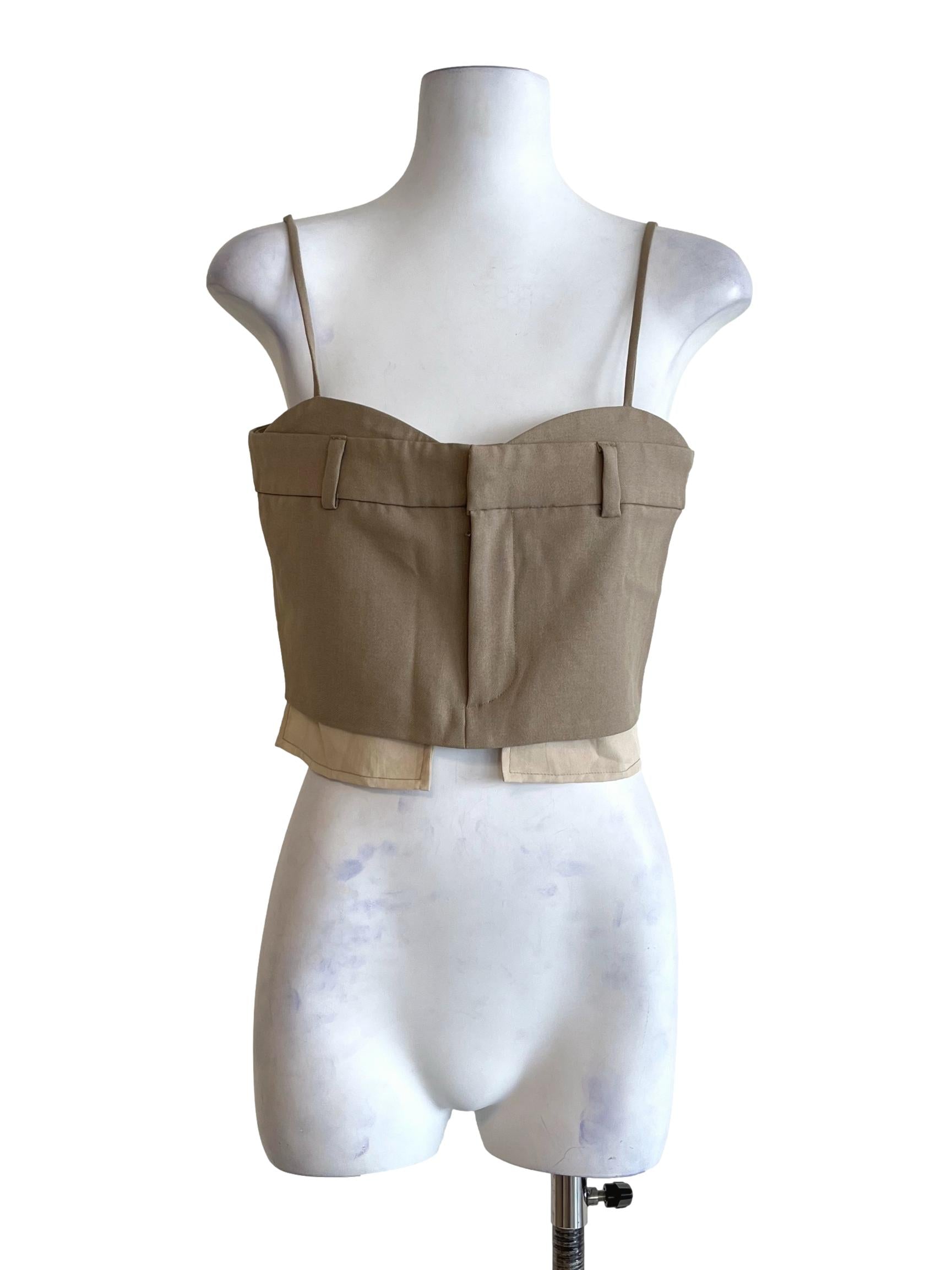 Tortilla Brown Cami Crop Top