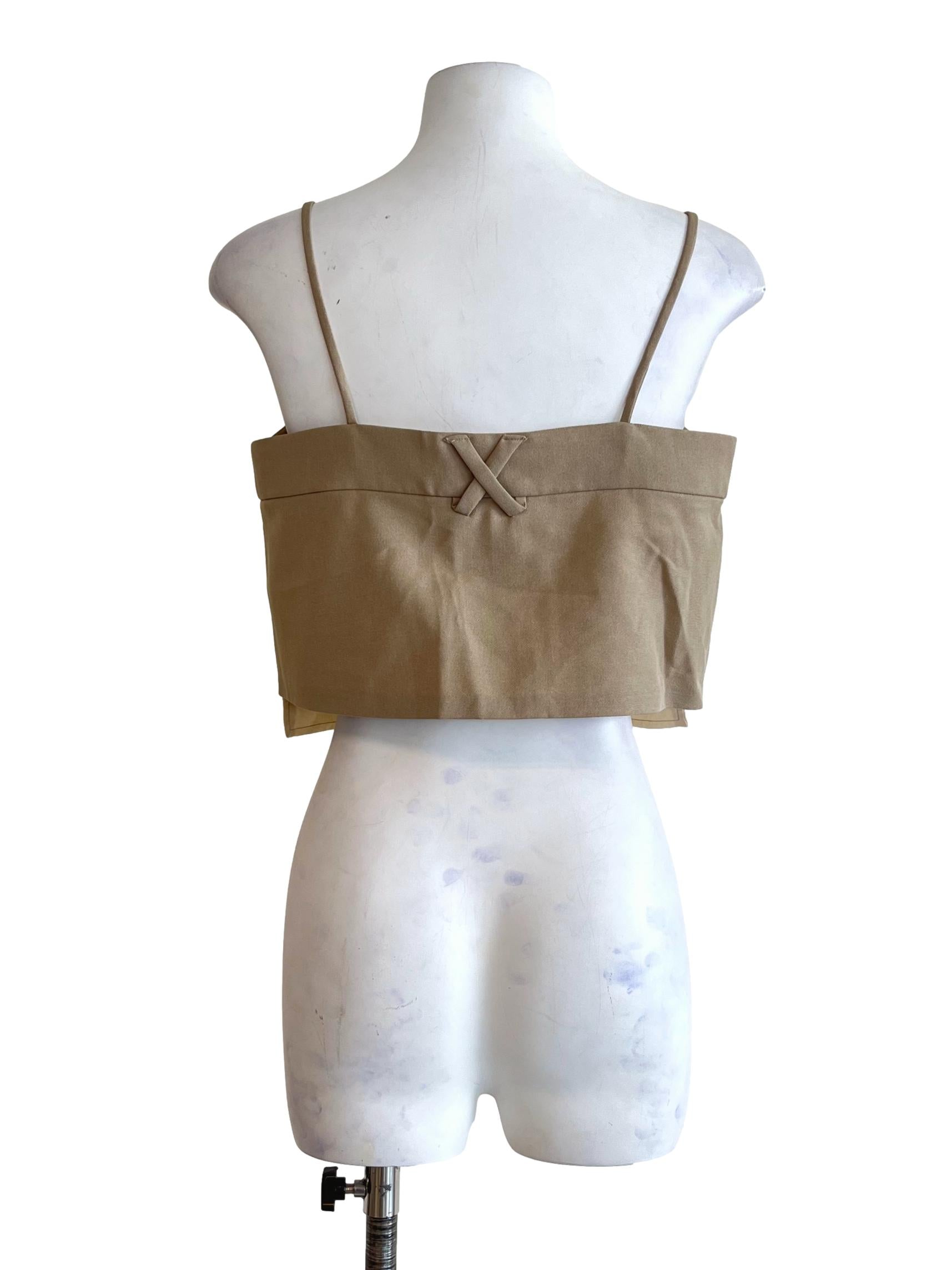 Tortilla Brown Cami Crop Top