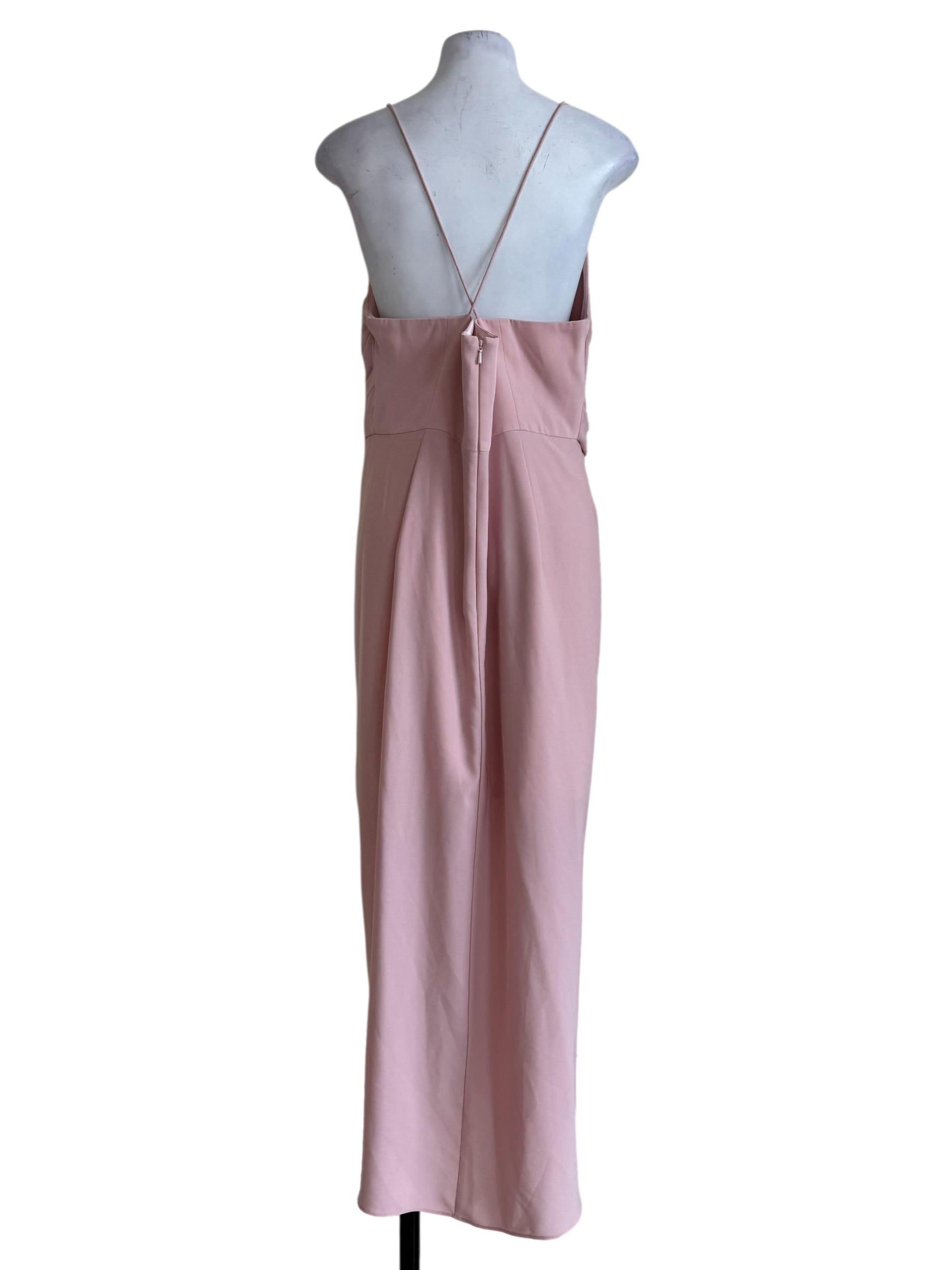 Blush Pink V Neck Dress