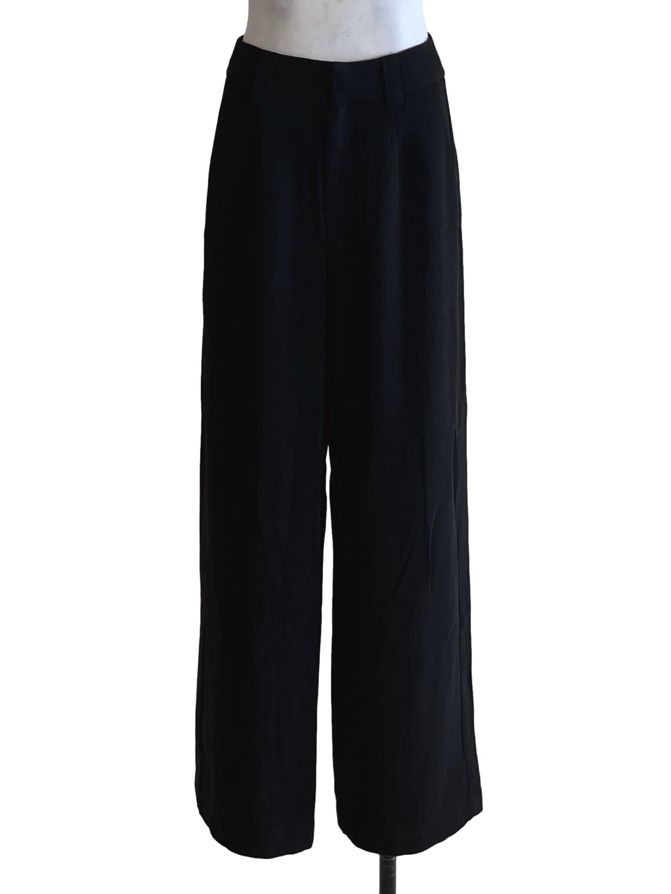 Black High-Waisted Formal Pants