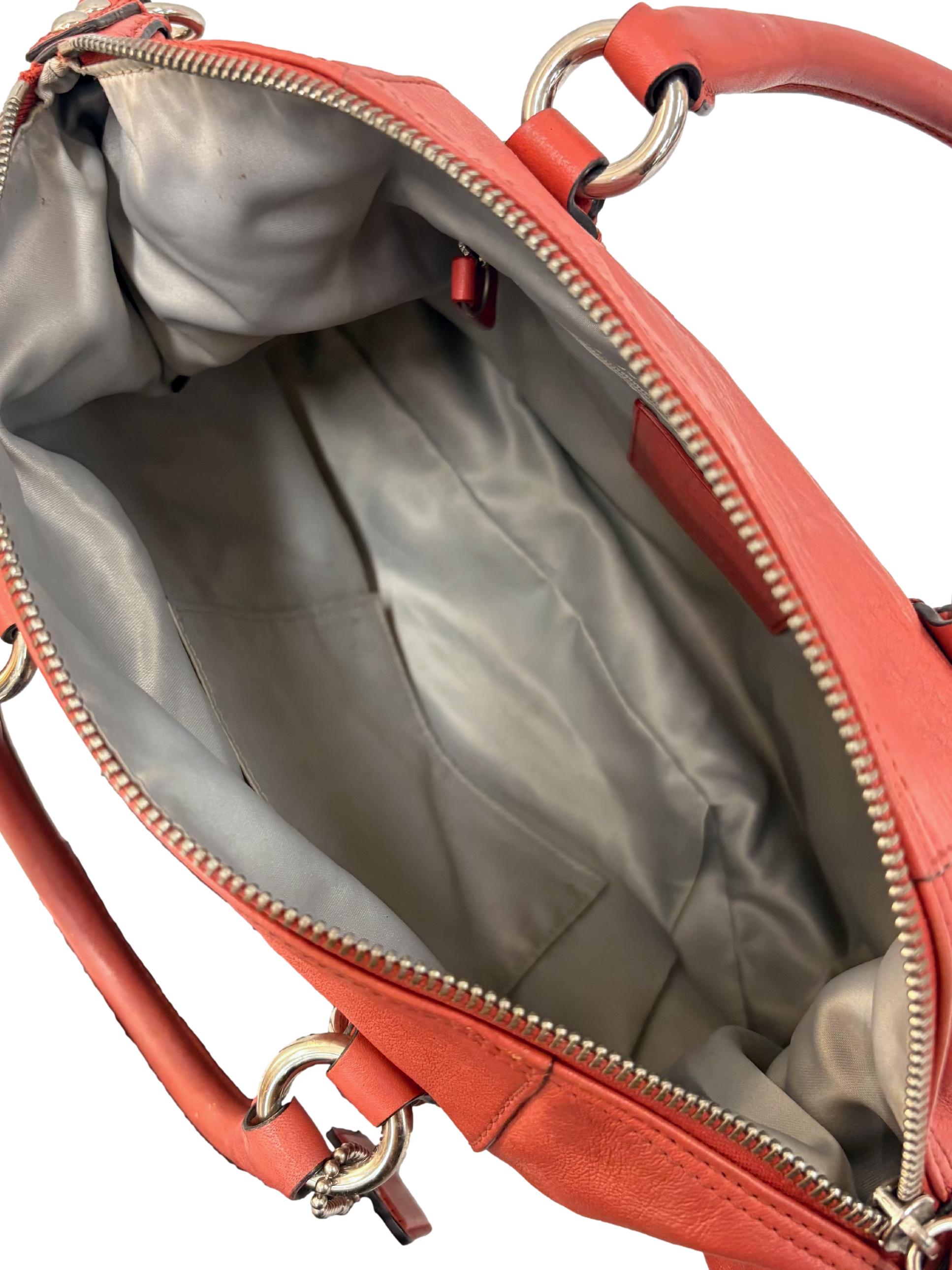 Coral Pink Madison Sabrina Satchel Bag