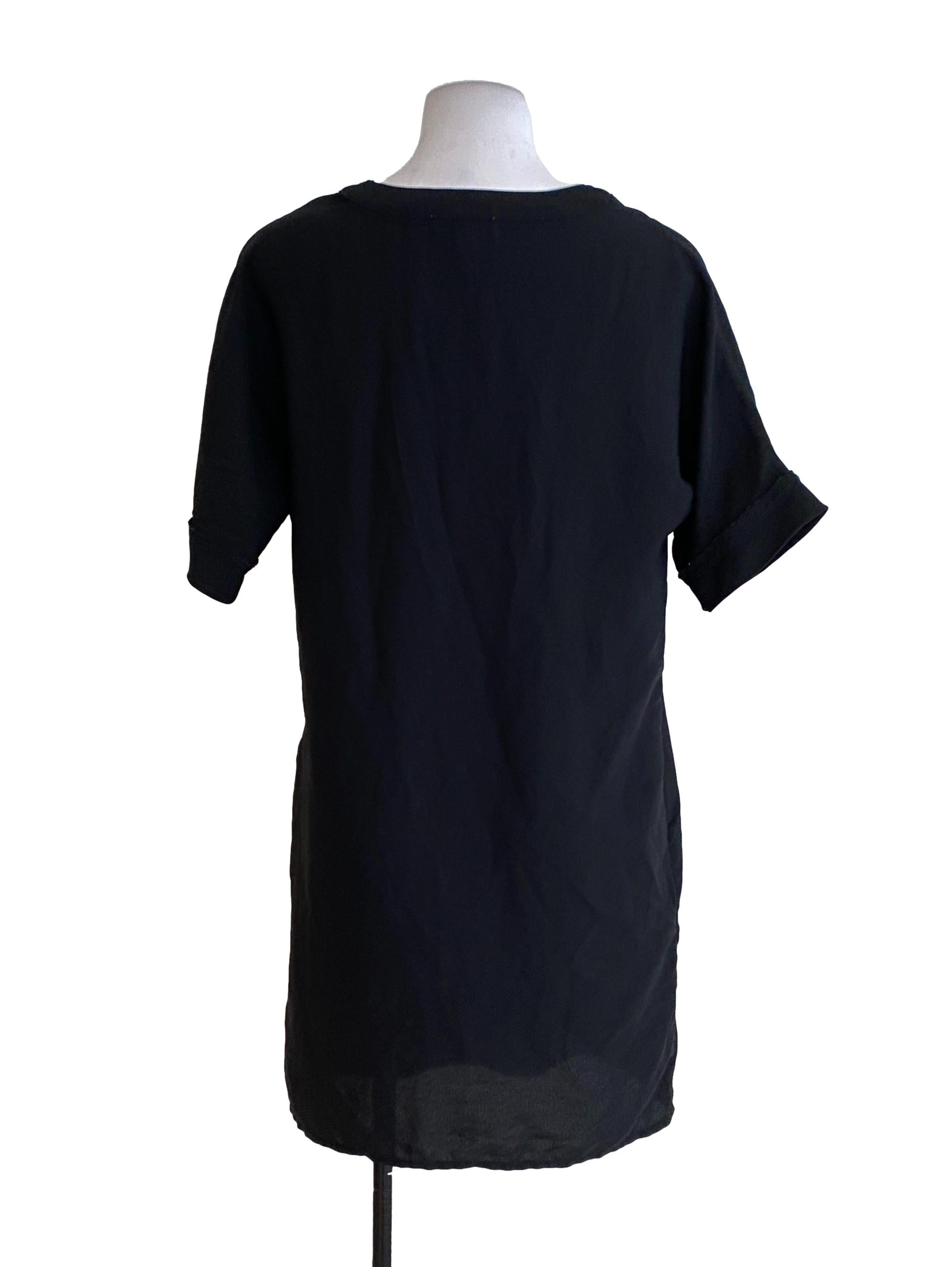 Black V Neck Dress
