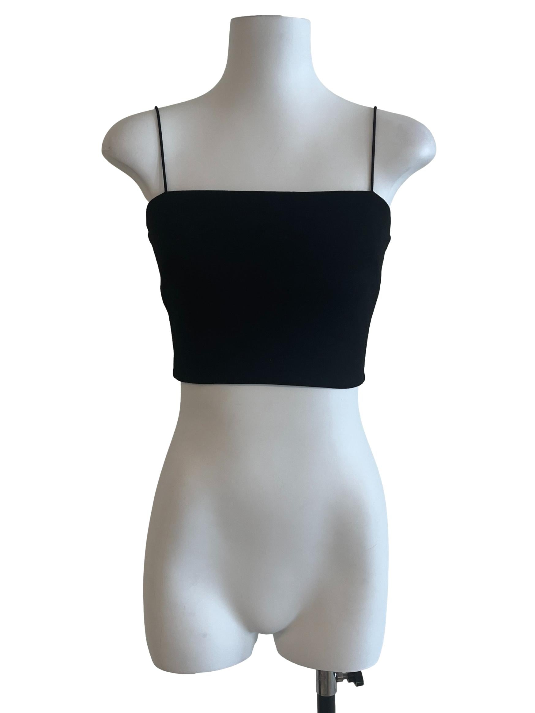 Pitch Black Spaghetti Strap Top