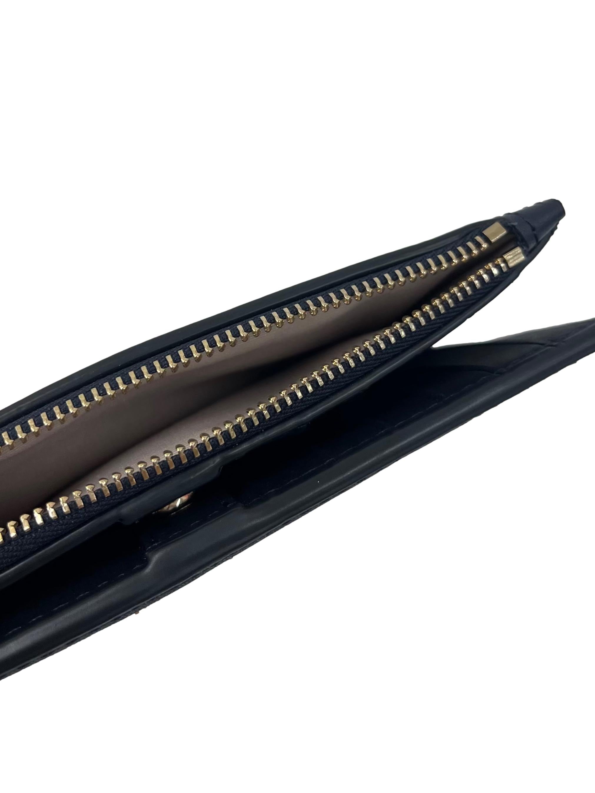 Multicolour Canvas Flower Jacquard Zip Slim Wallet Long Wallet CSN