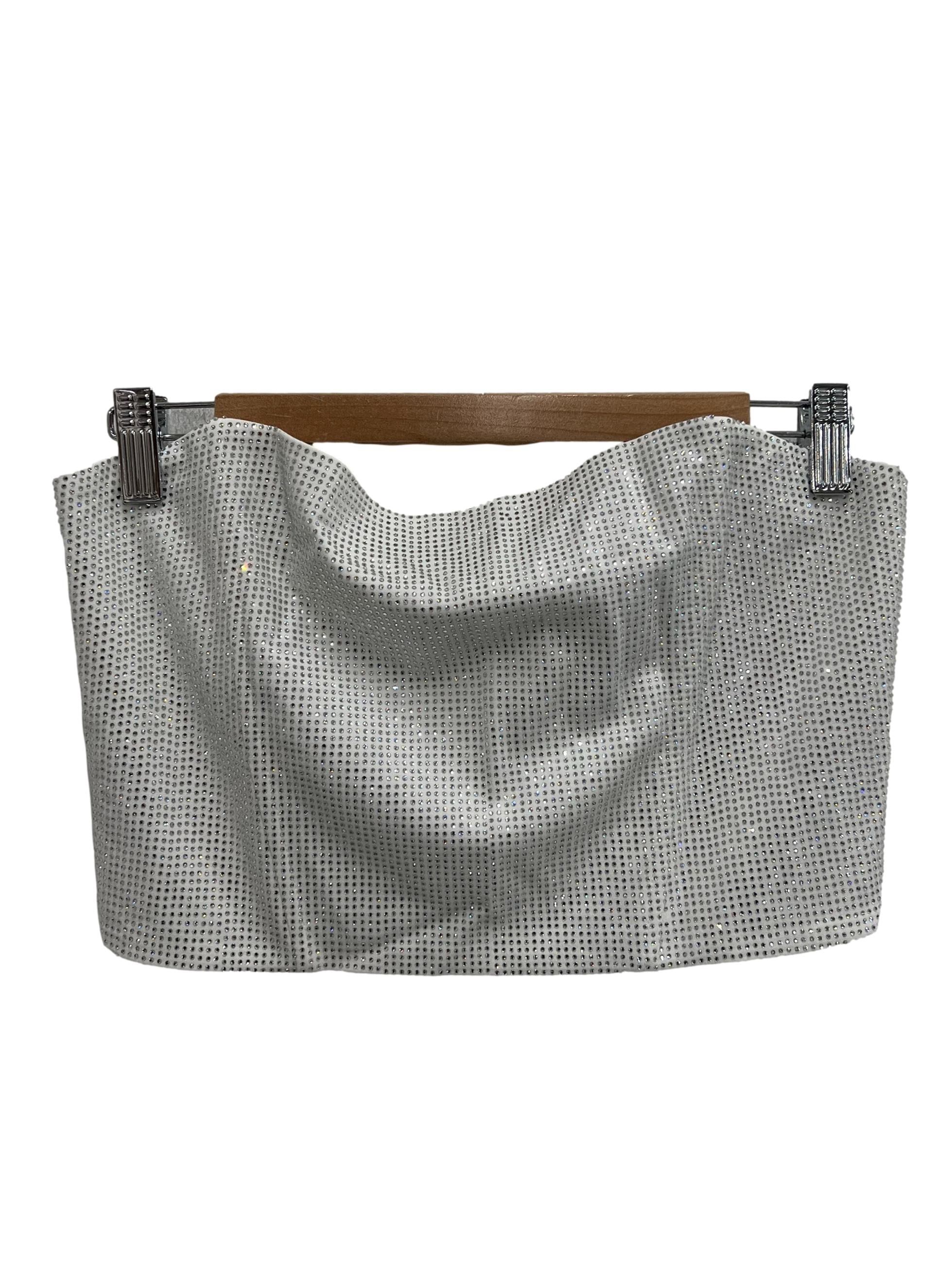 Zara White Sequin Top