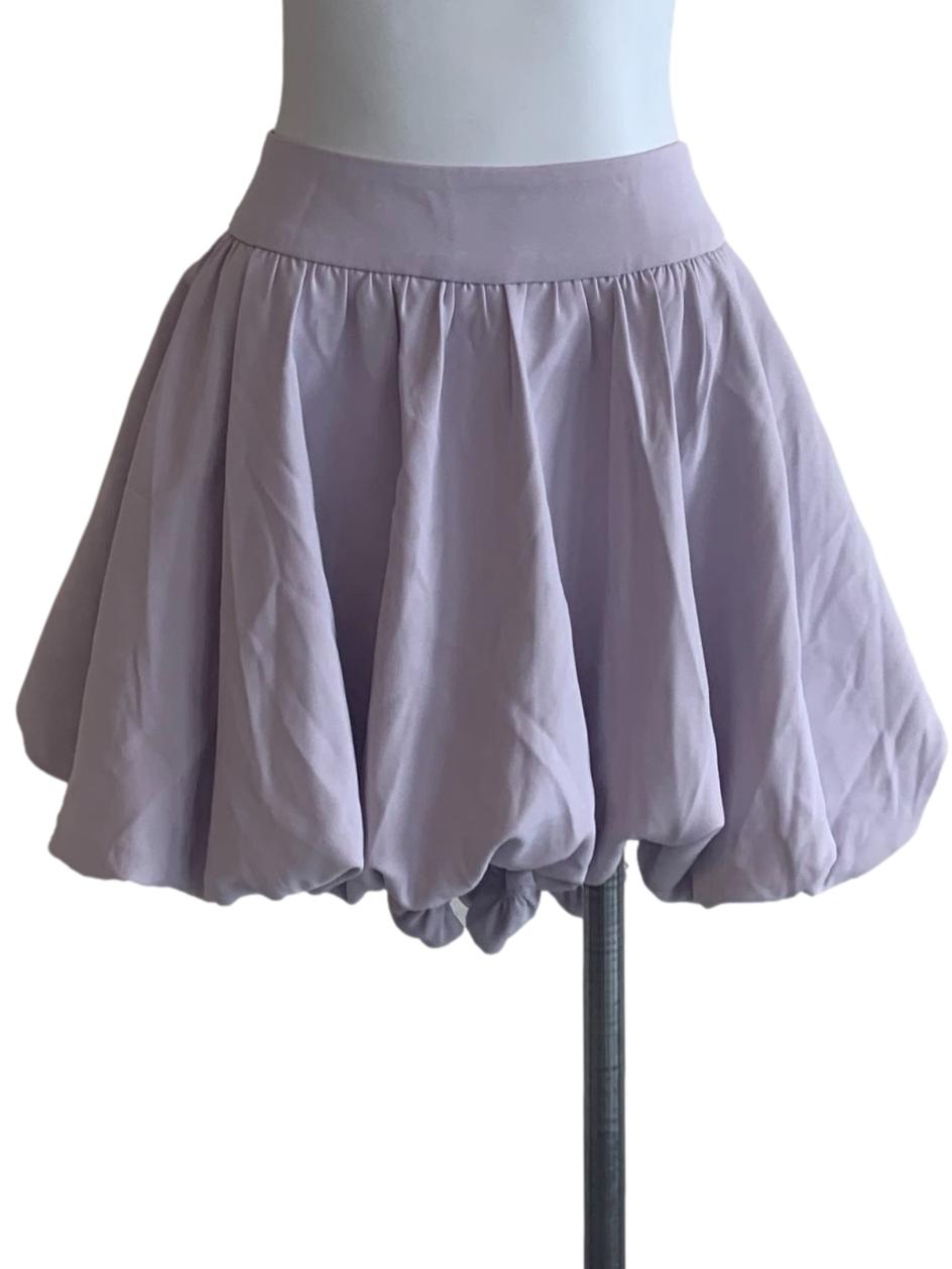 Periwinkle Purple Bubble Mini Skirt