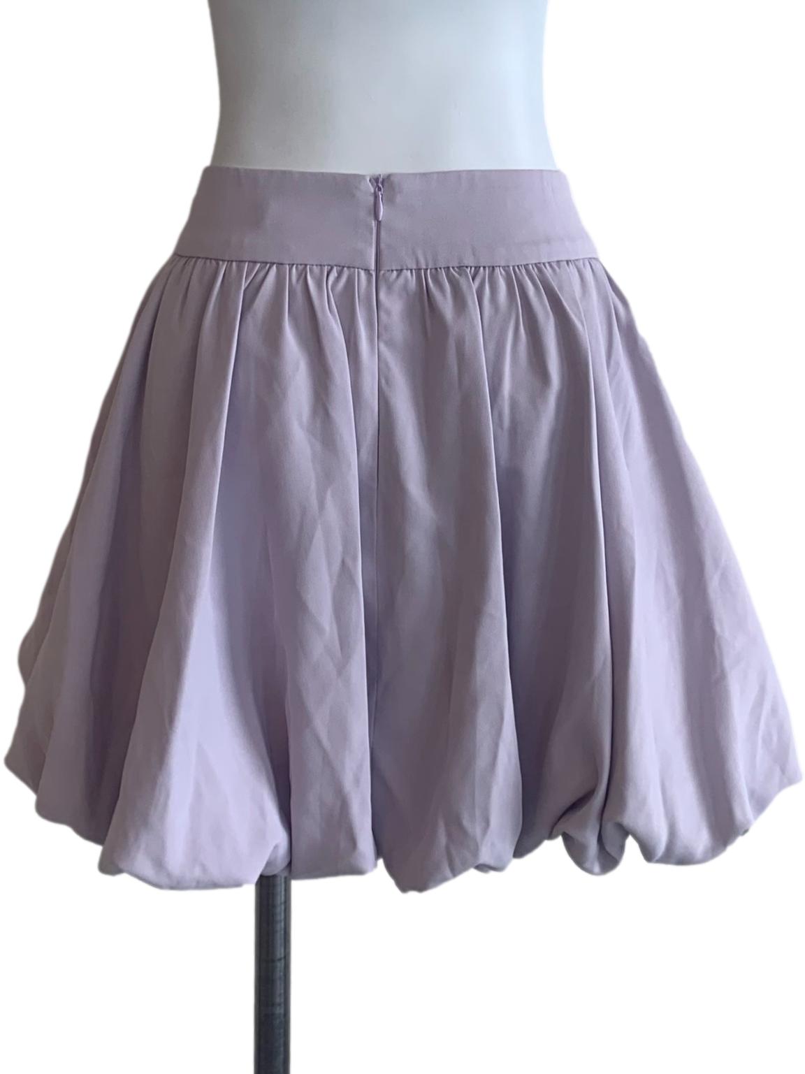 Periwinkle Purple Bubble Mini Skirt