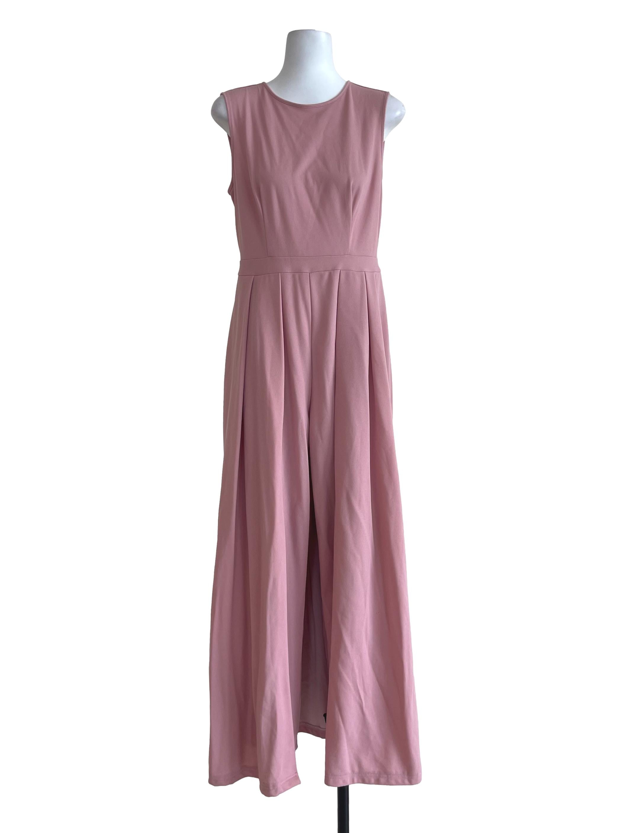 Baby Pink Half Sleeves Gown With Pants