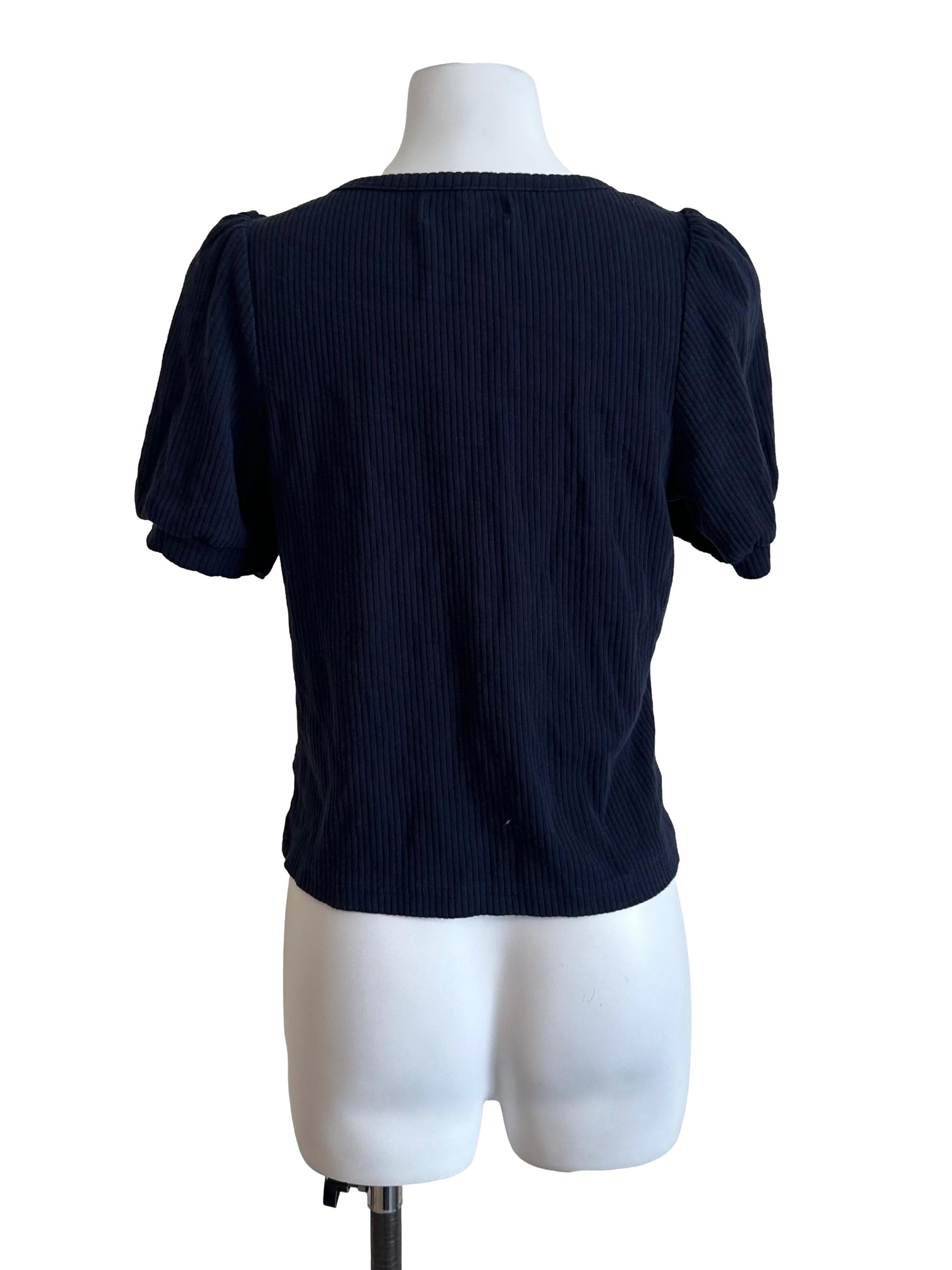 Spruce Blue Love Button Top