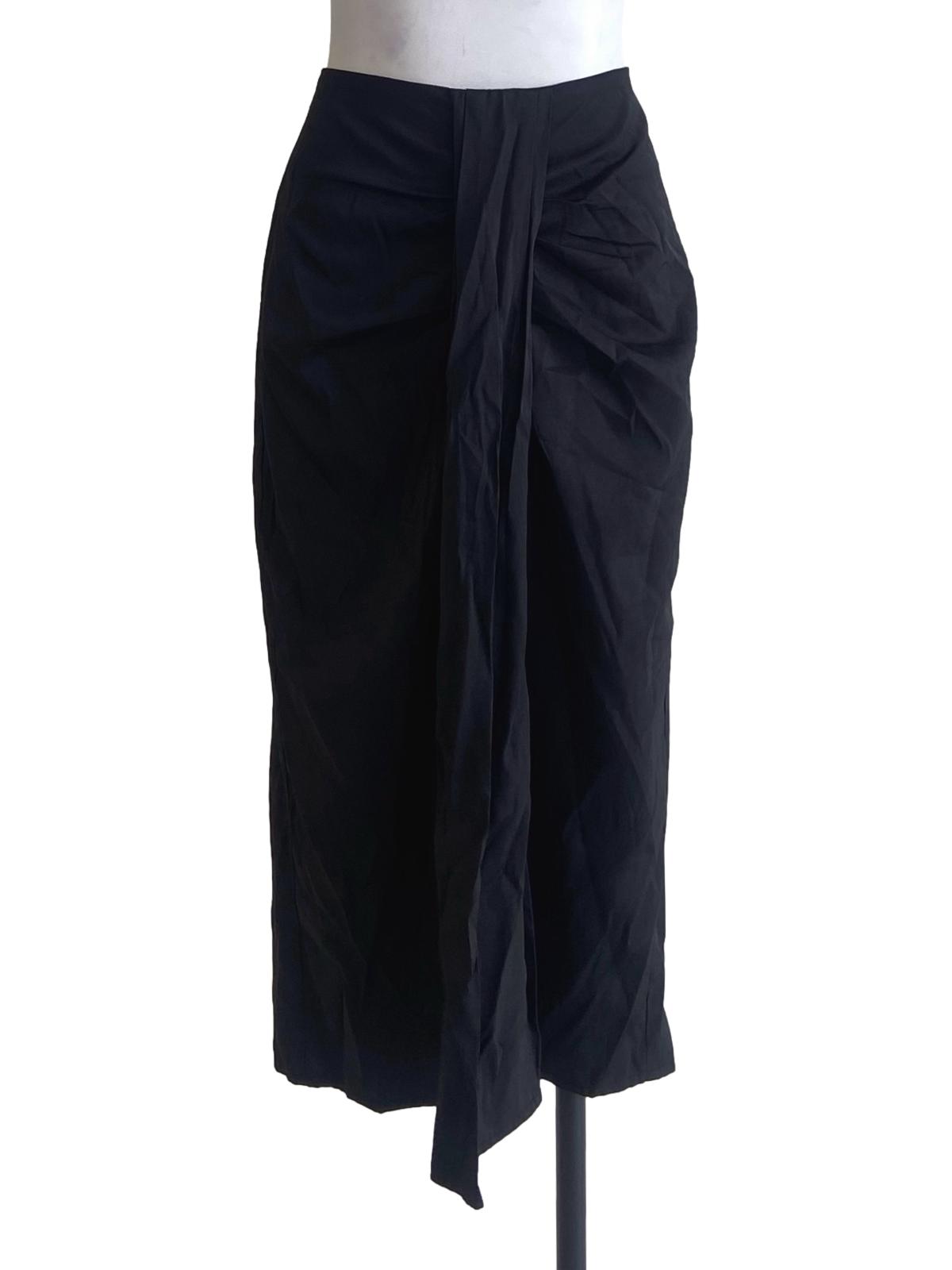 Black Slit Tube Skirt LB