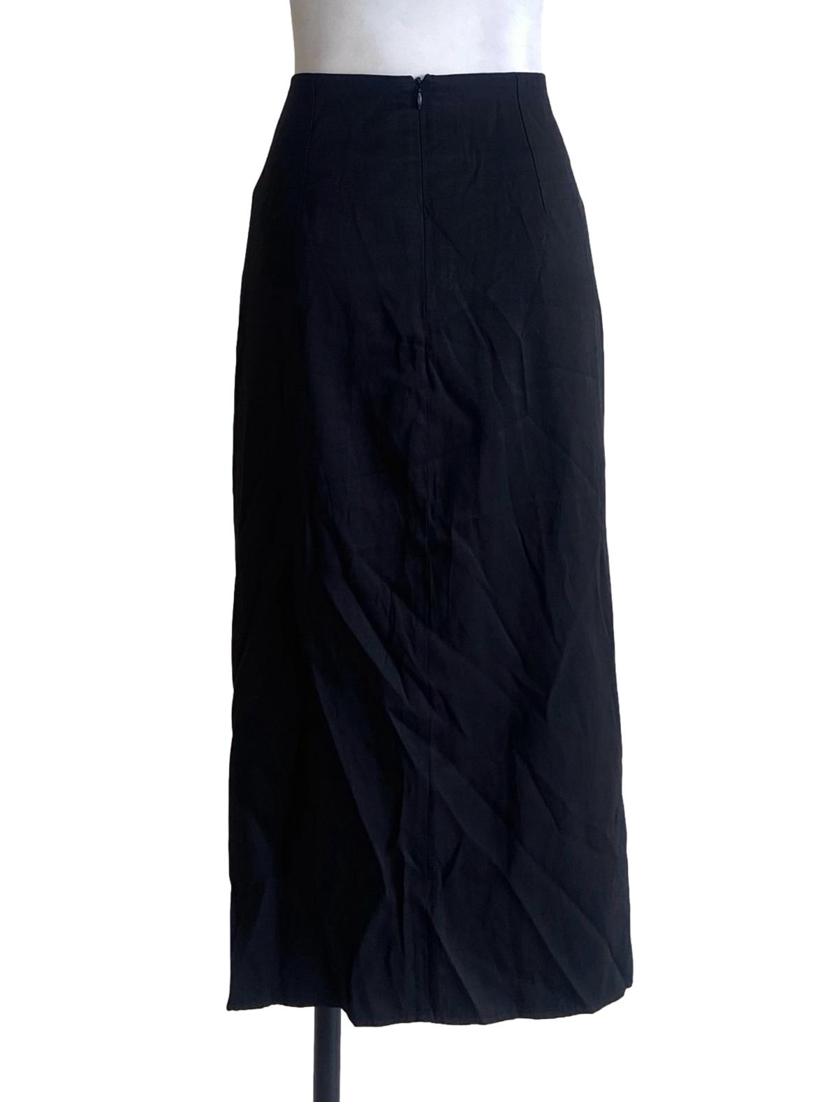 Black Slit Tube Skirt LB