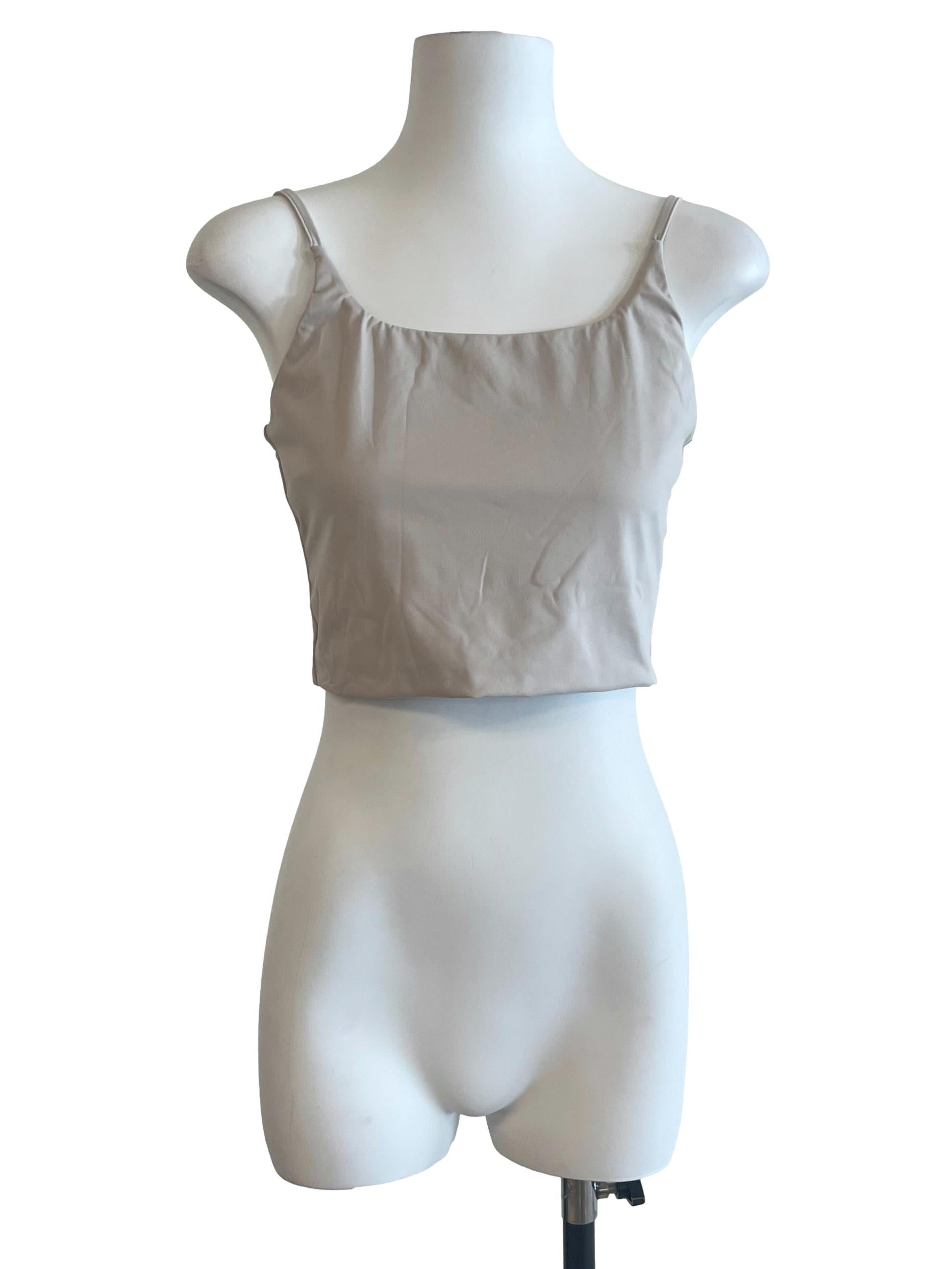 Pastel Grey Spaghetti Strap Top