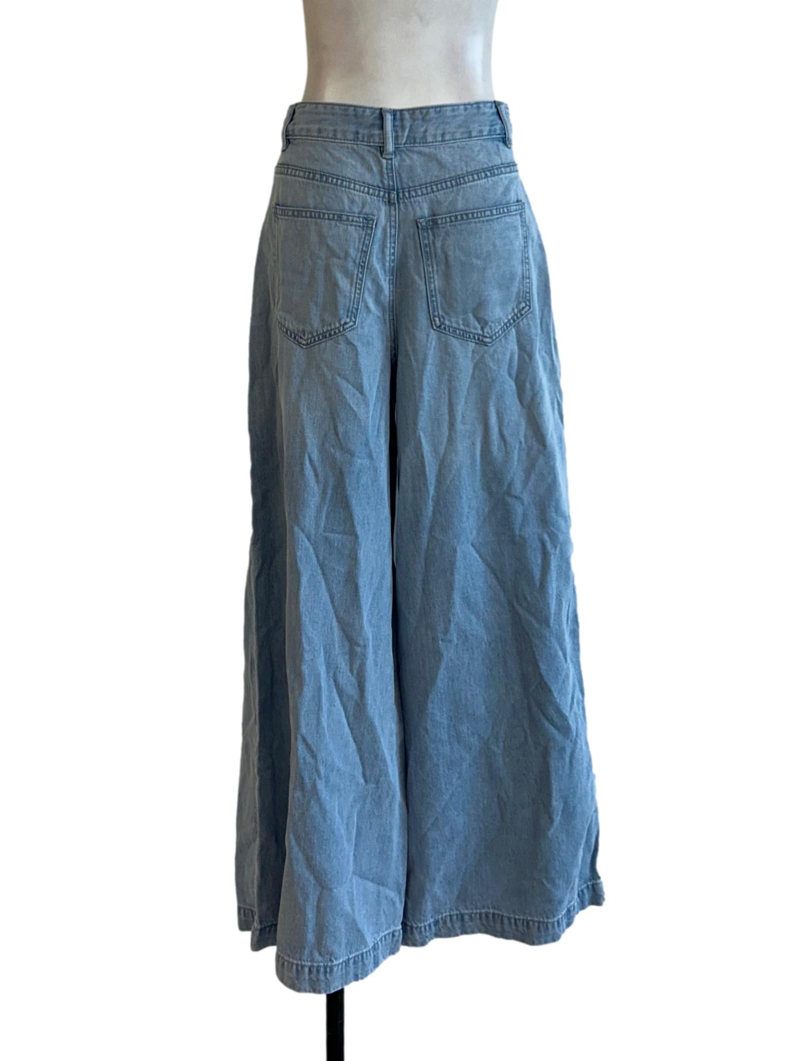 Ice Blue Wide Leg Jeans LB