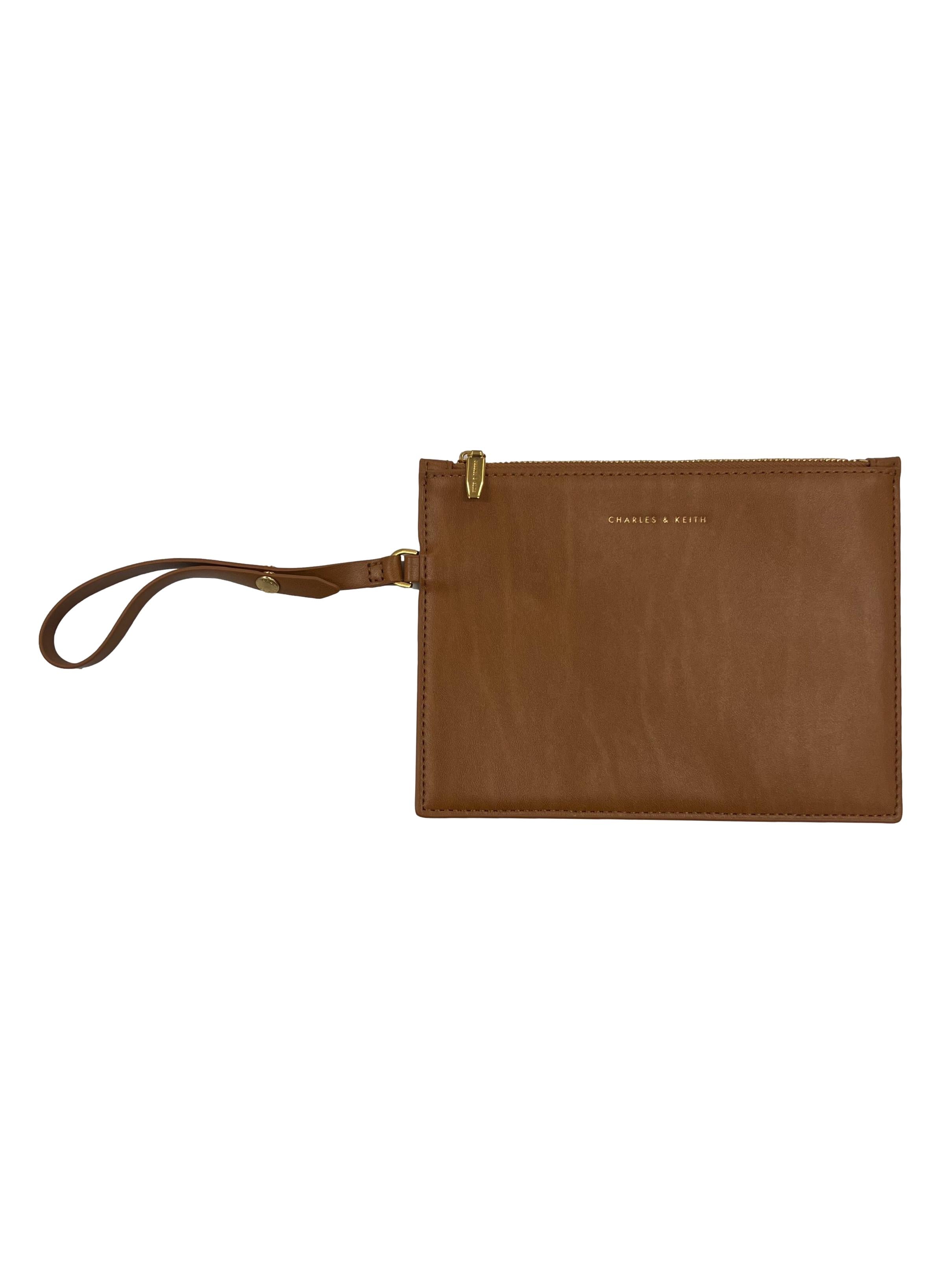 Charles & Keith Clarissa Raffia Drawstring Shoulder Bag