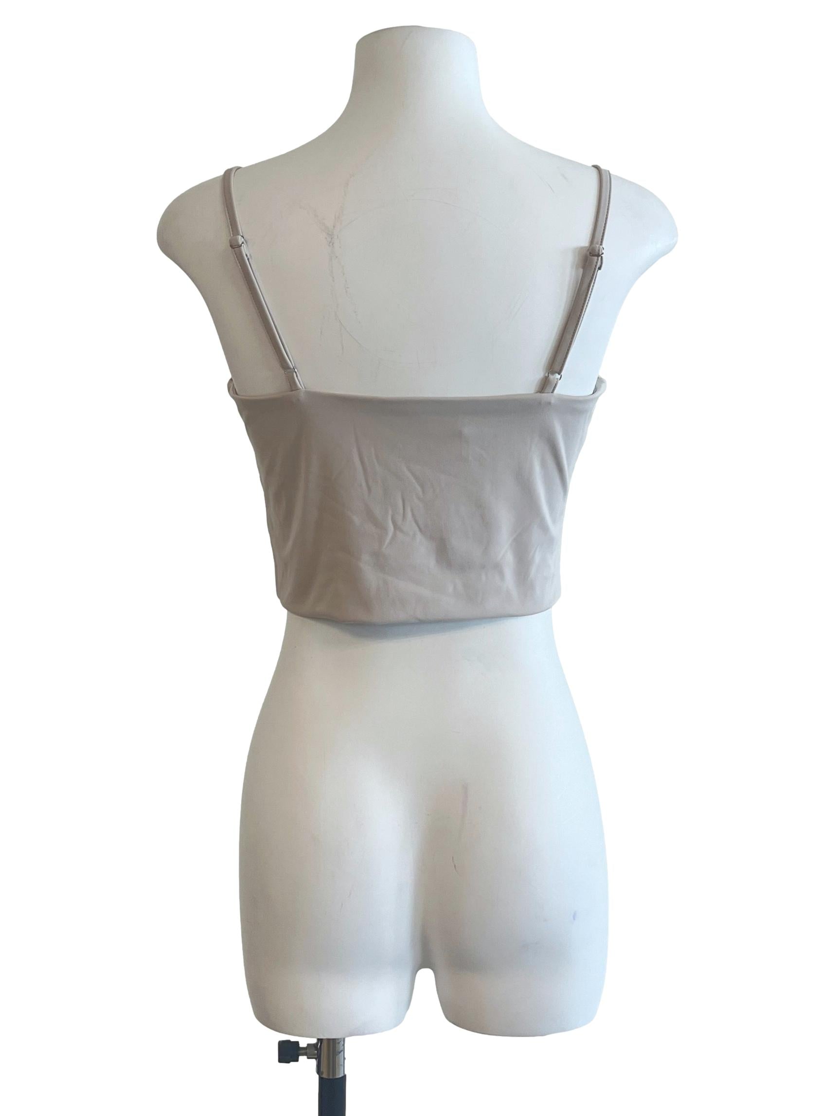 Pastel Grey Spaghetti Strap Top
