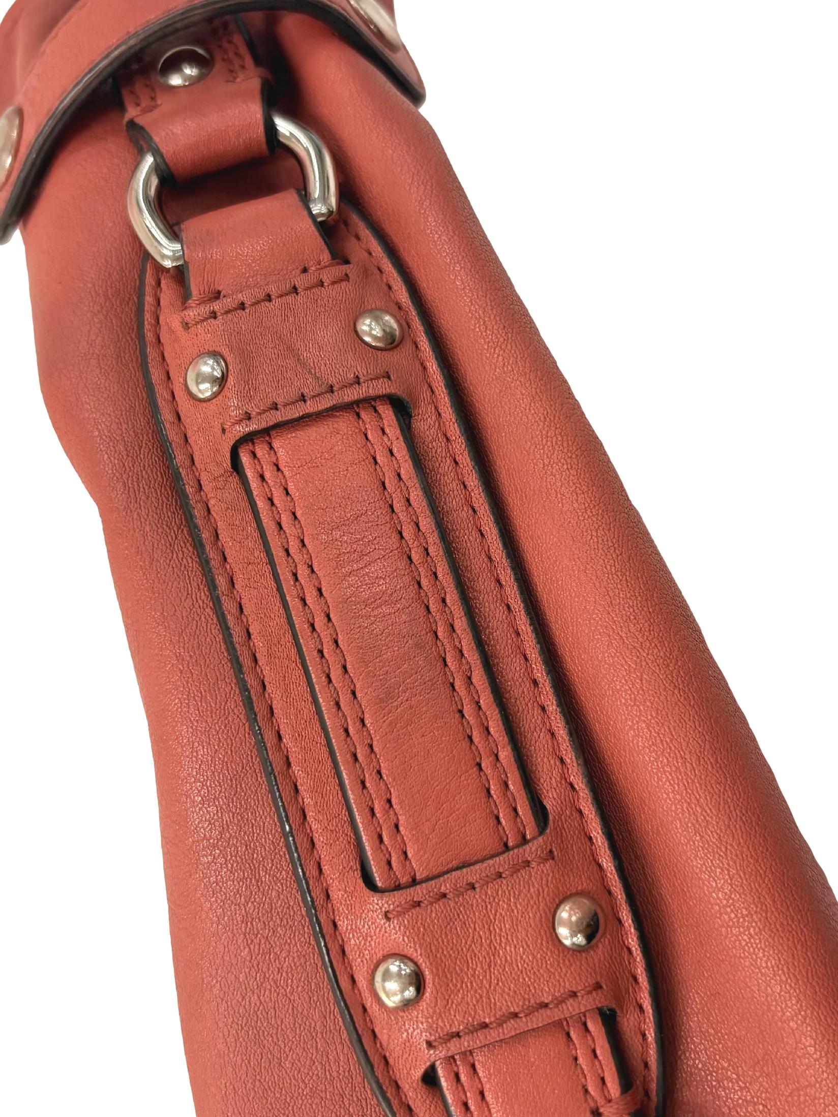 Coral Pink Madison Sabrina Satchel Bag