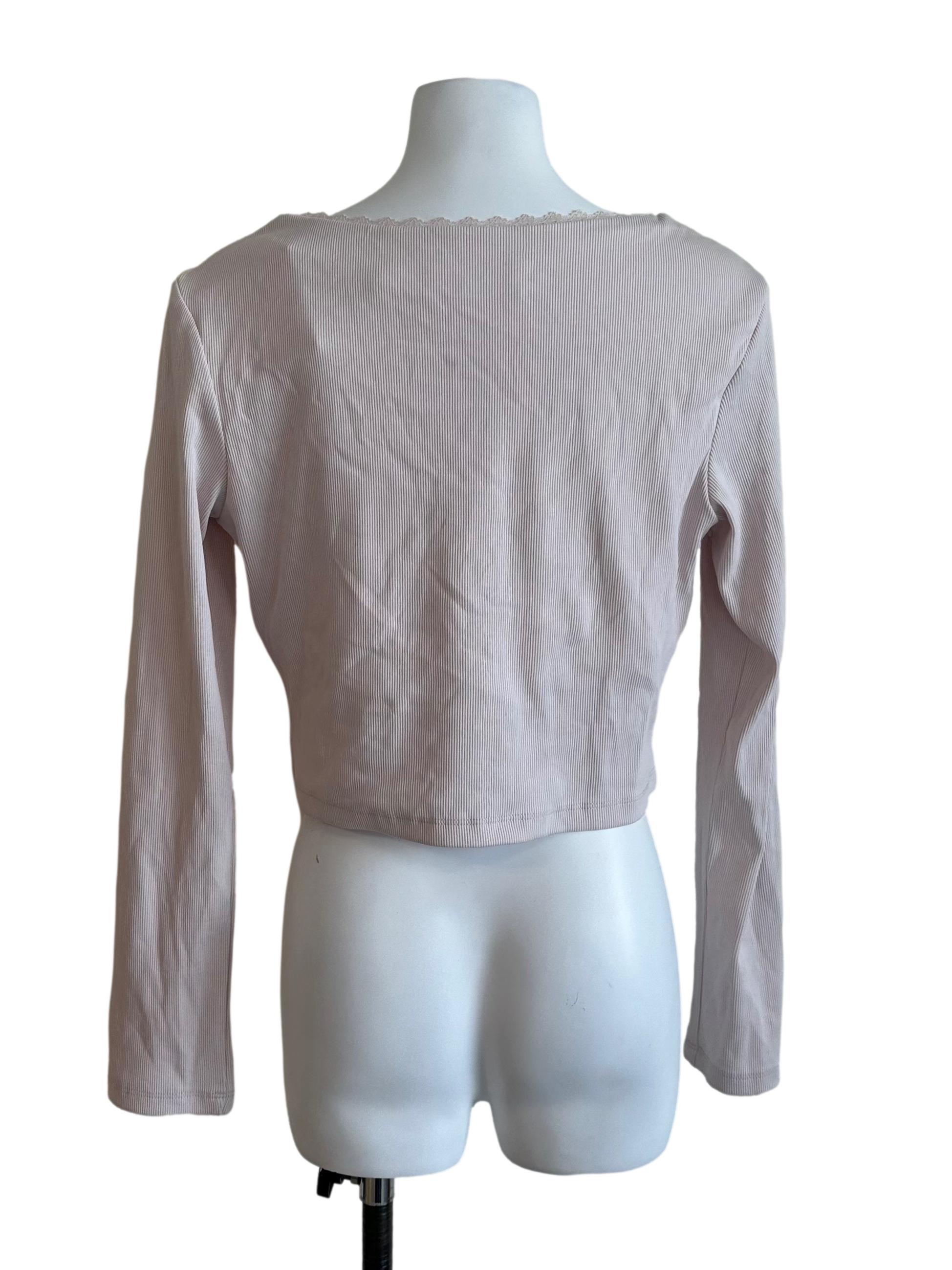 Pale Pink Long Sleeve Top
