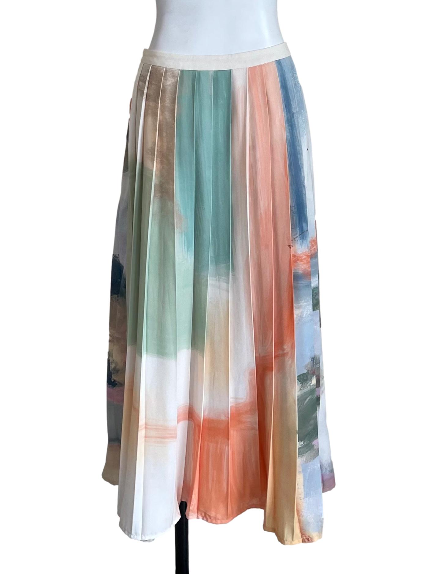 Soleil Pleated Midi Skirt OSN