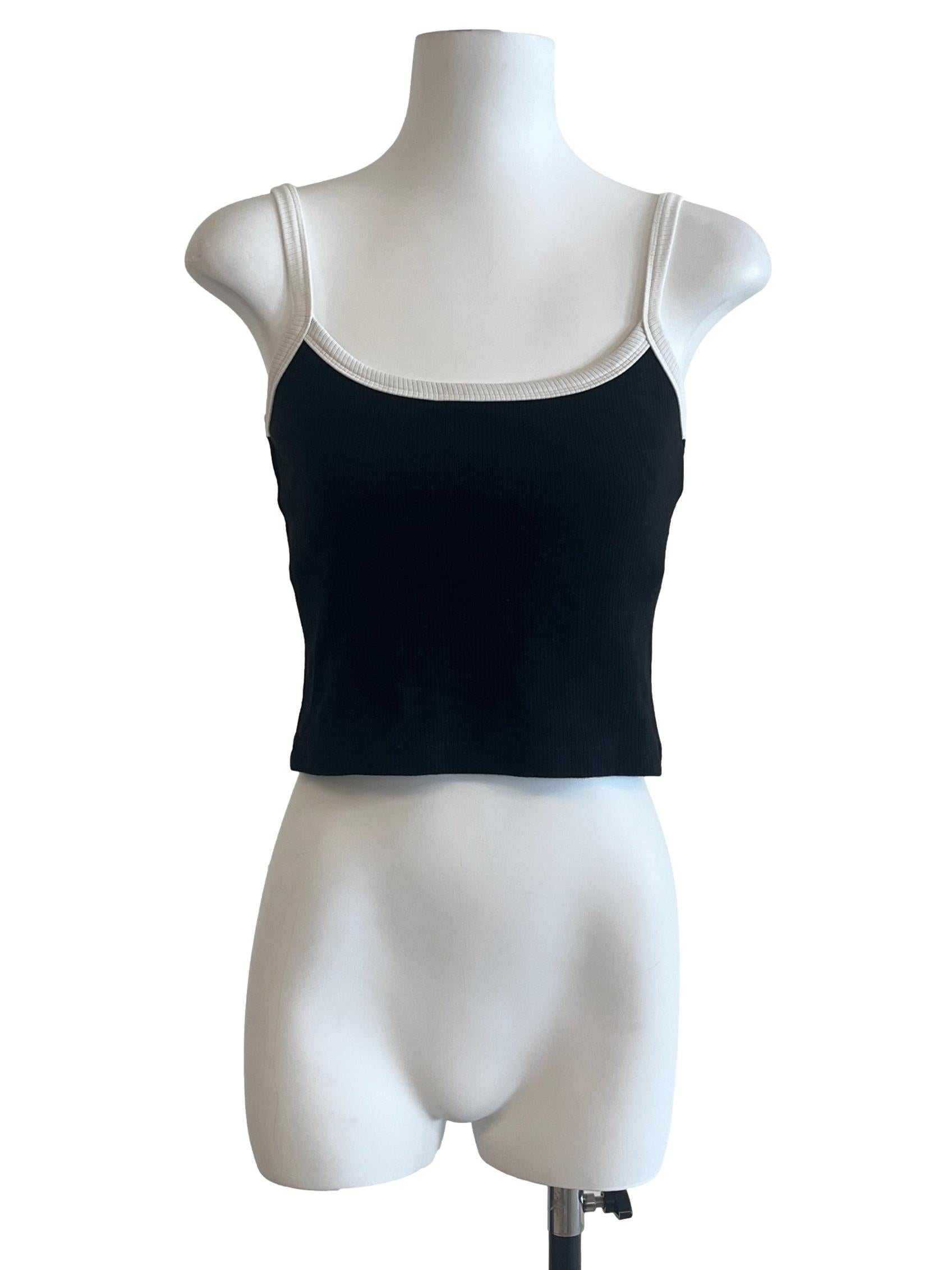 Jade Black Sleeveless Top