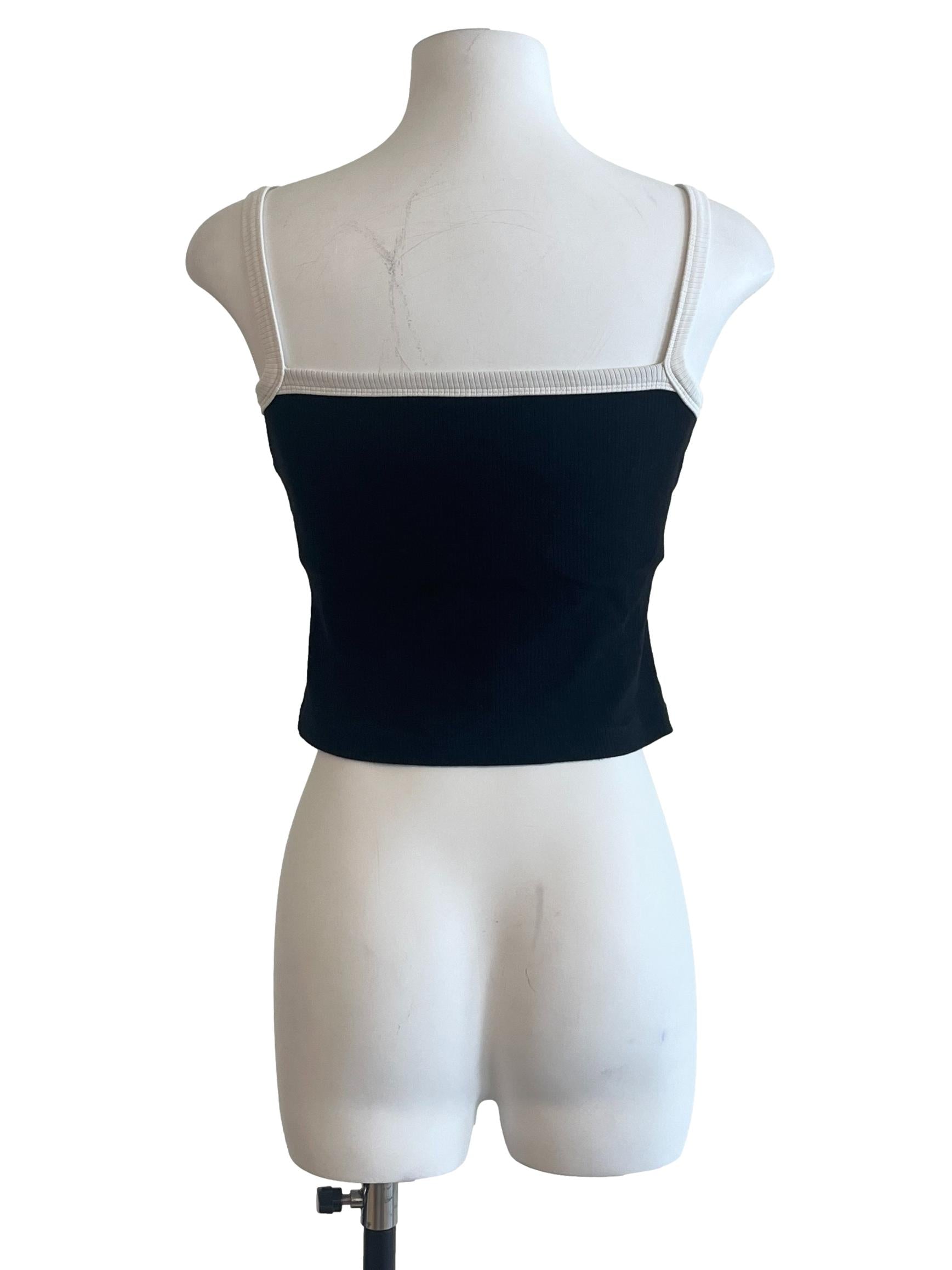 Jade Black Sleeveless Top