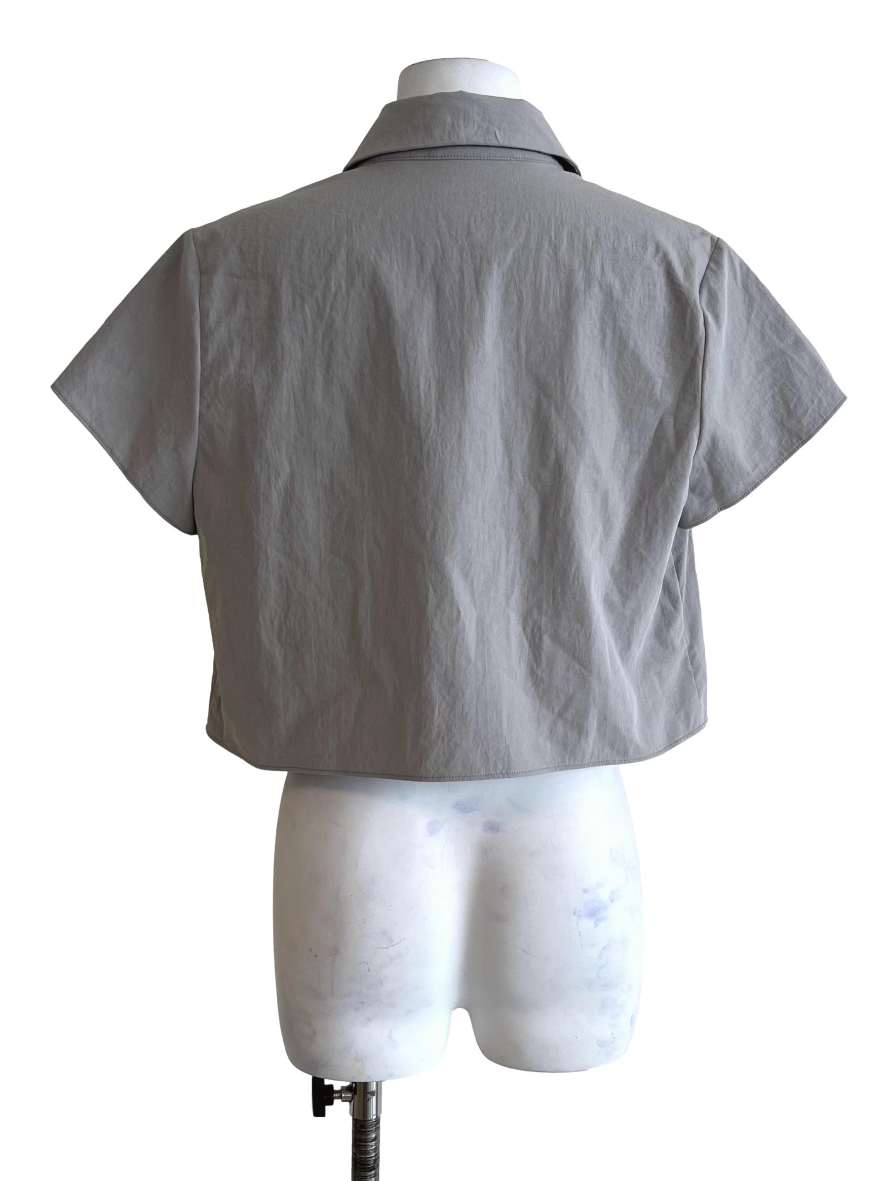 Fossil Grey Short-Sleeve Shirt