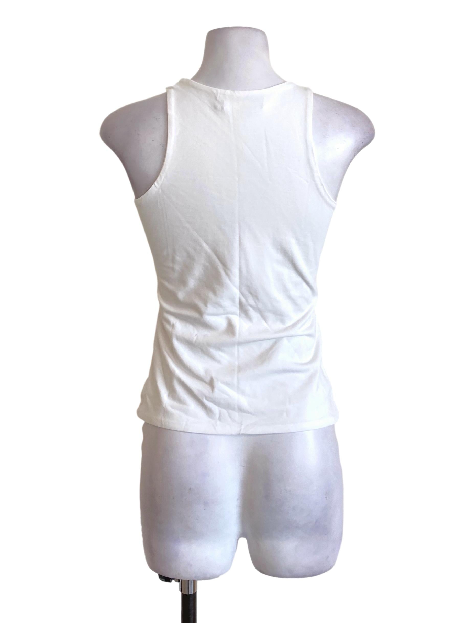 White Plain Fitted Tank Top LB