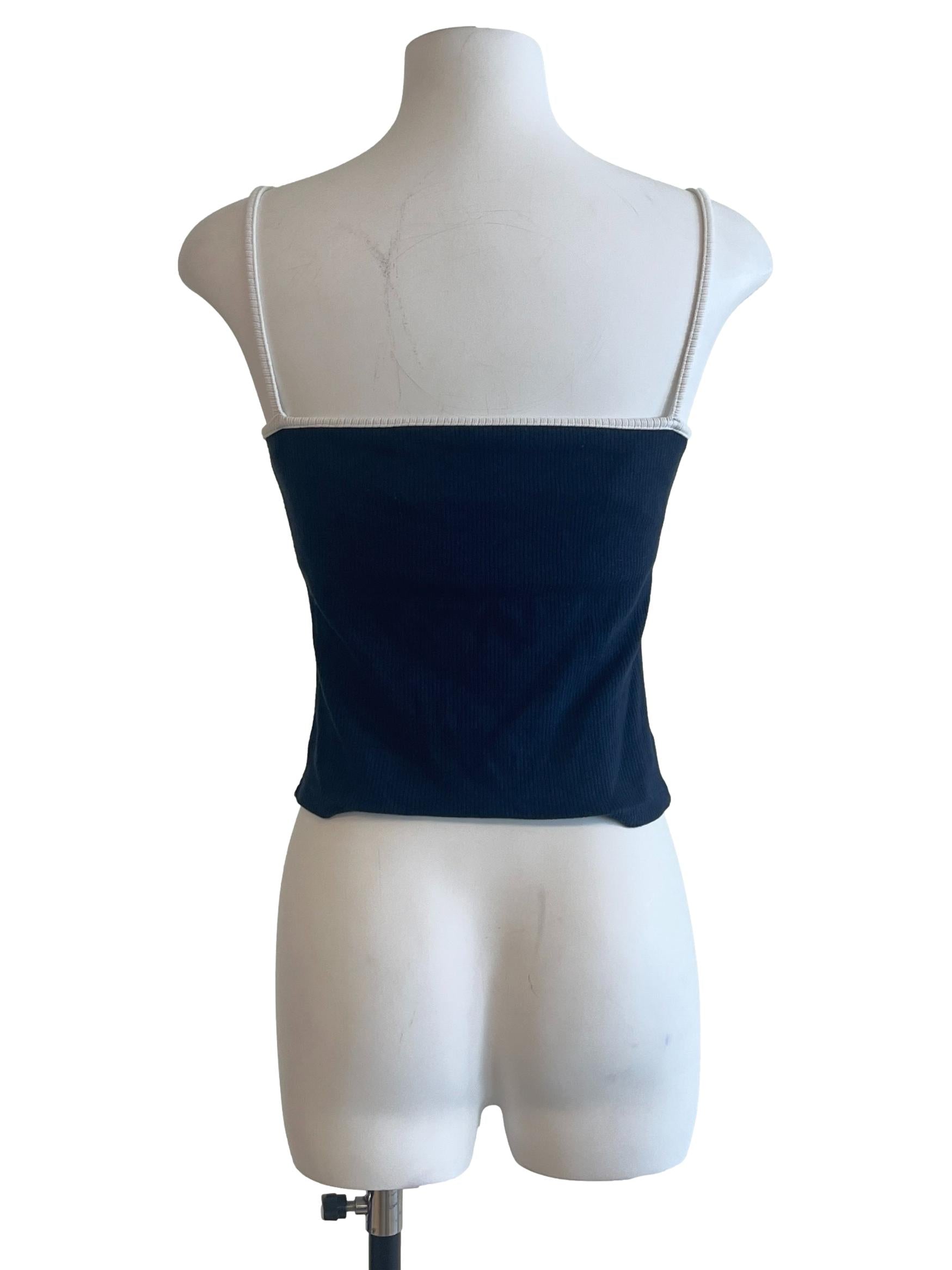 Navy Blue Spaghetti Strap Top