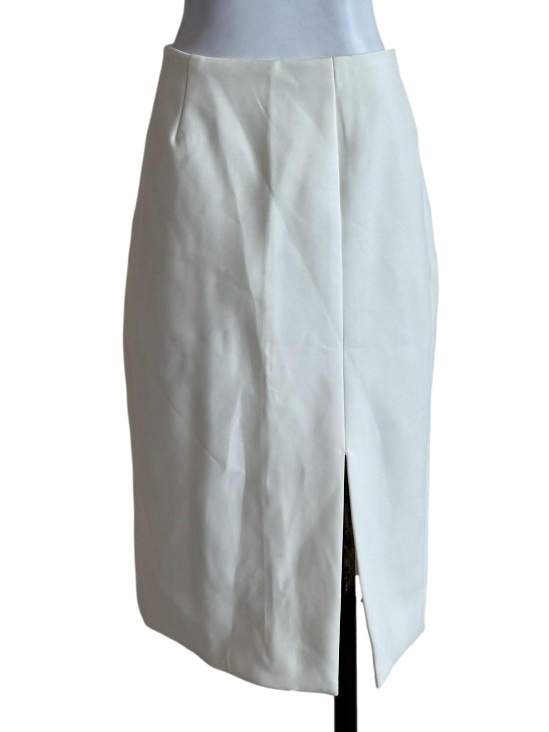 Eggshell White Pencil Skirt