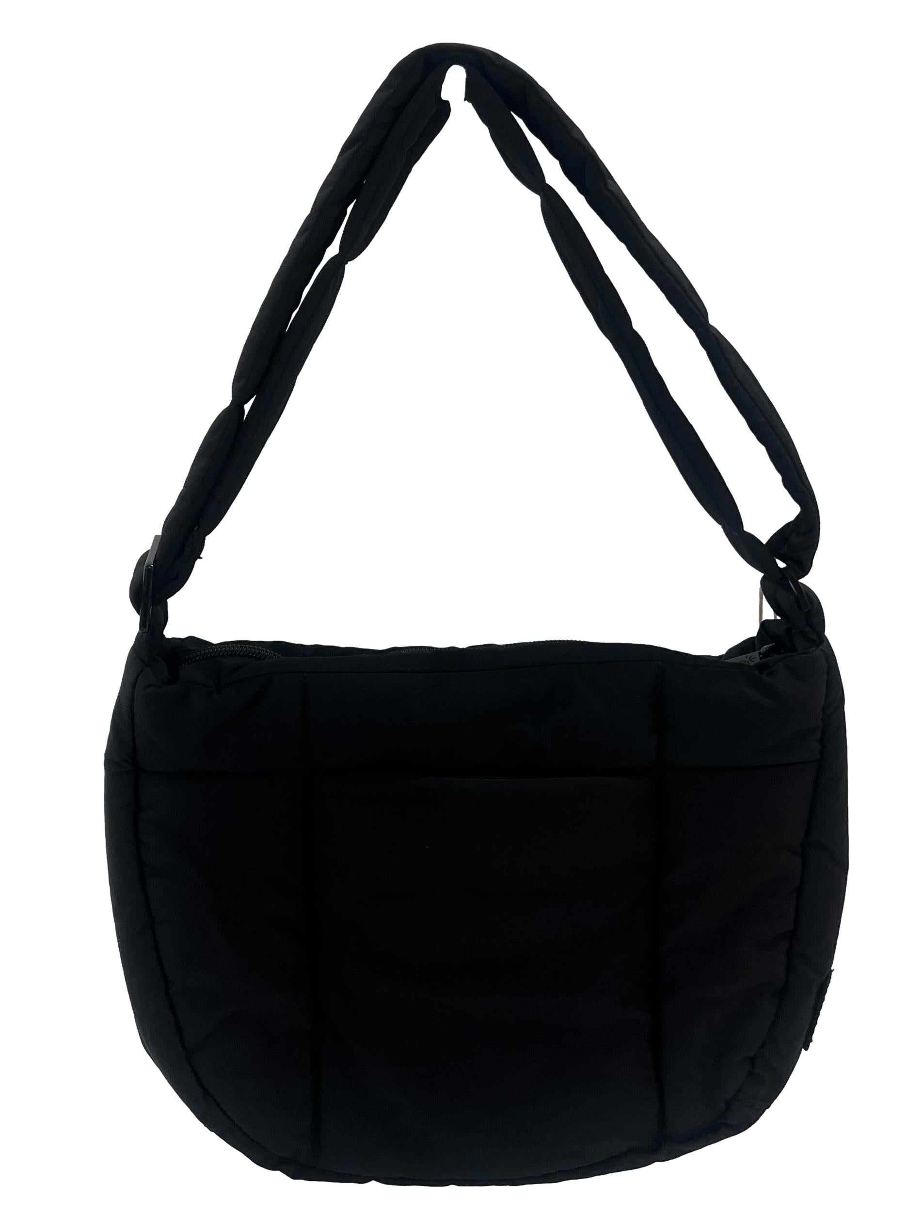 Black Puffer Sling Bag