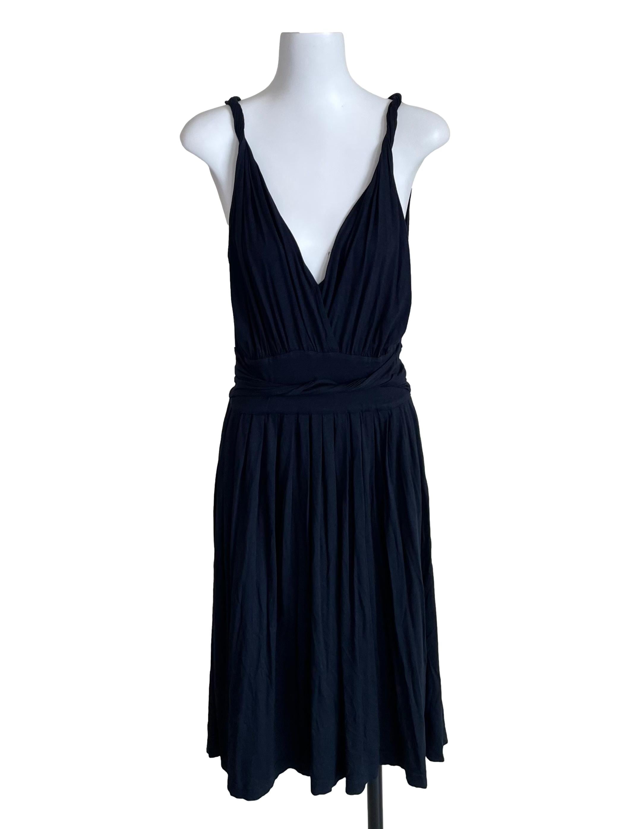 Deep Navy Twist Straps Sundress