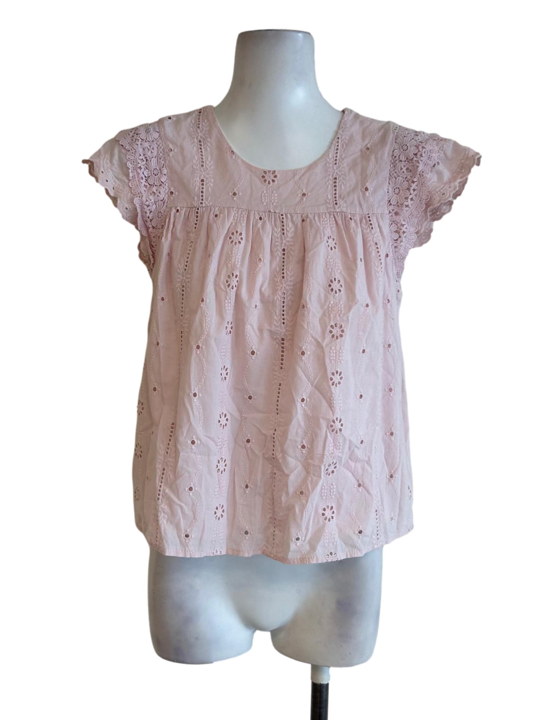 Lemonade Pink Embroidered Top