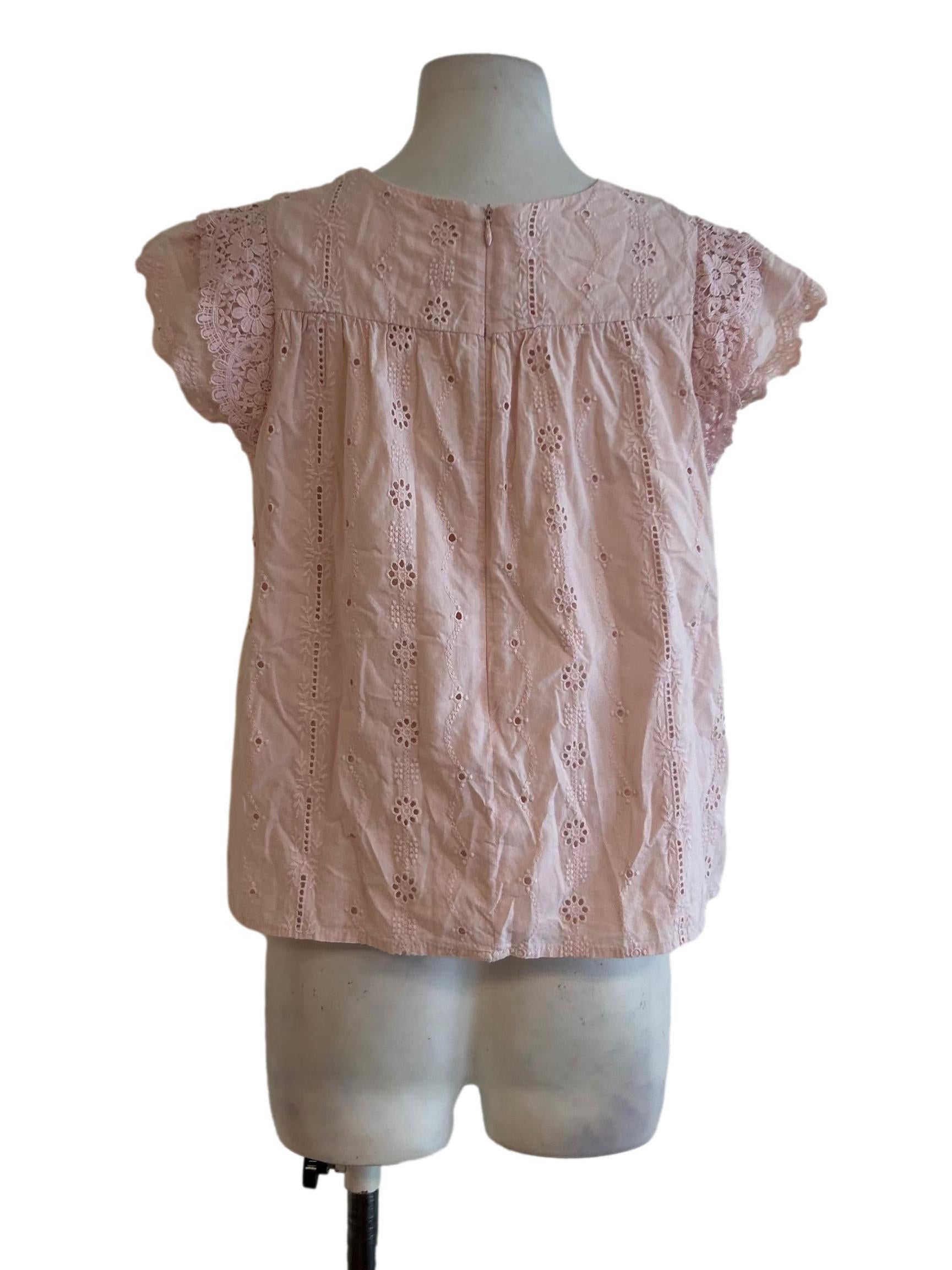 Lemonade Pink Embroidered Top