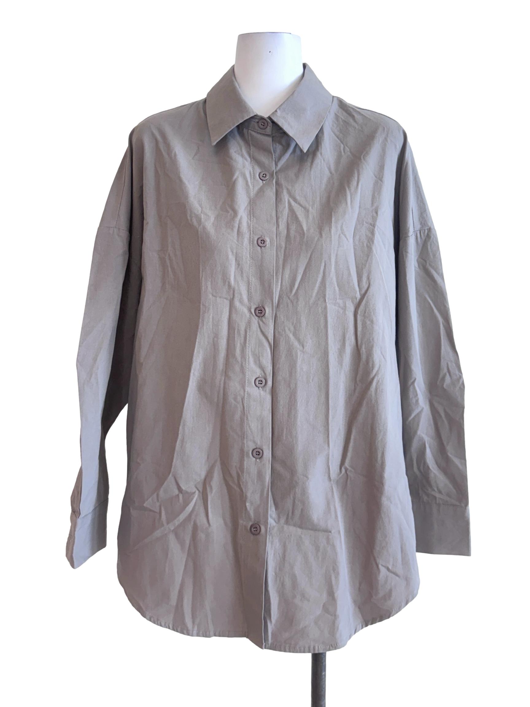 Ash Grey Buttoned Shirt