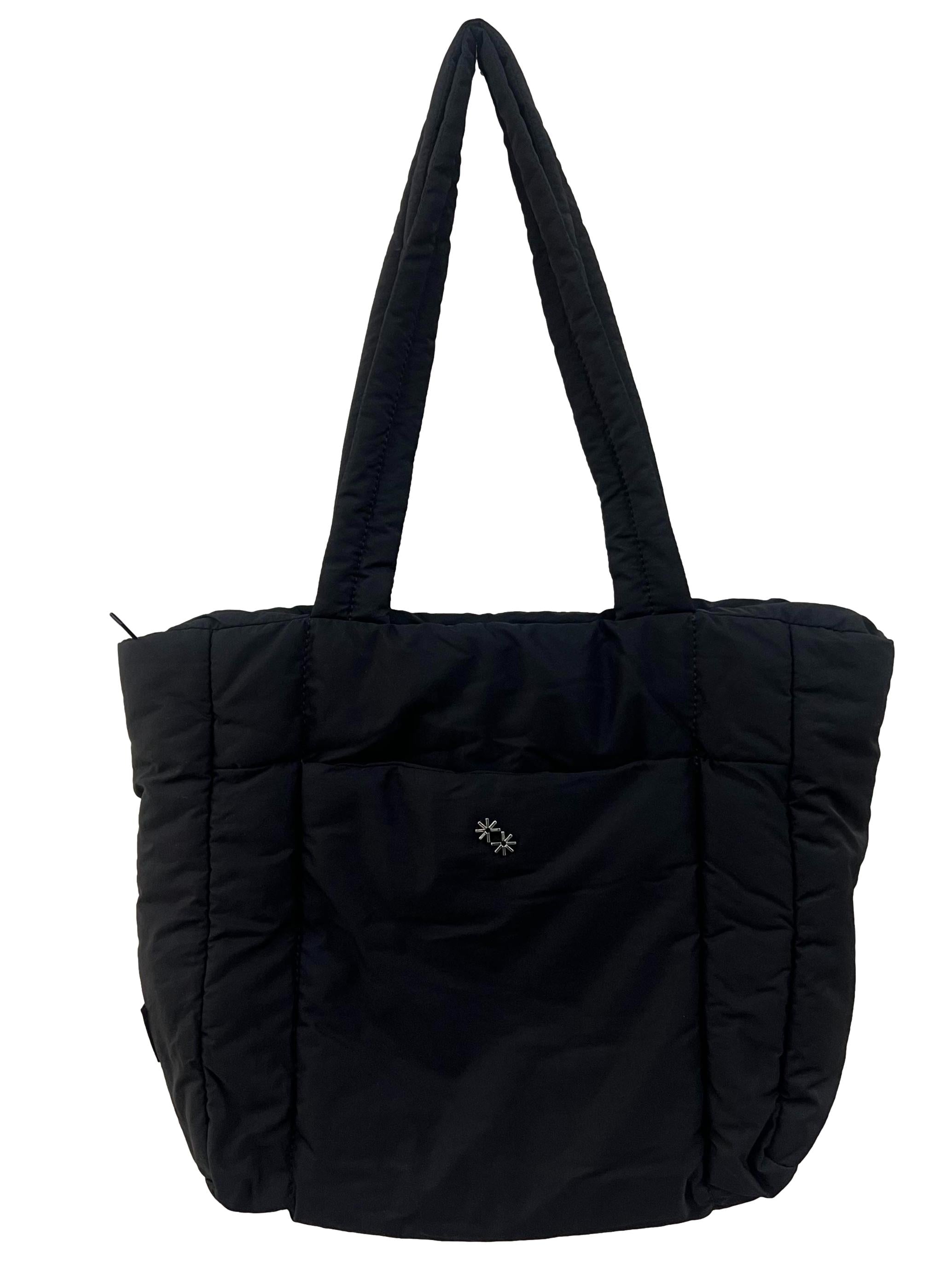 Black Puffer Shopper