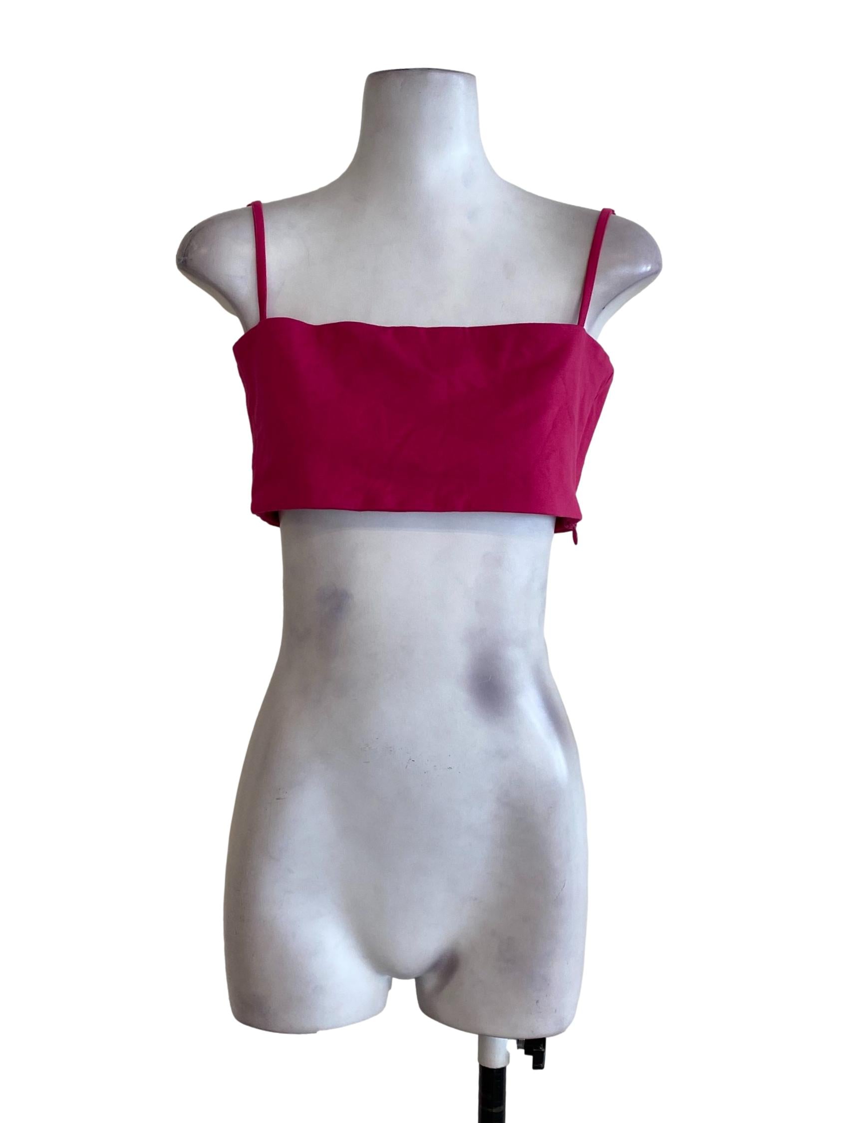 Hot Pink Crop Top