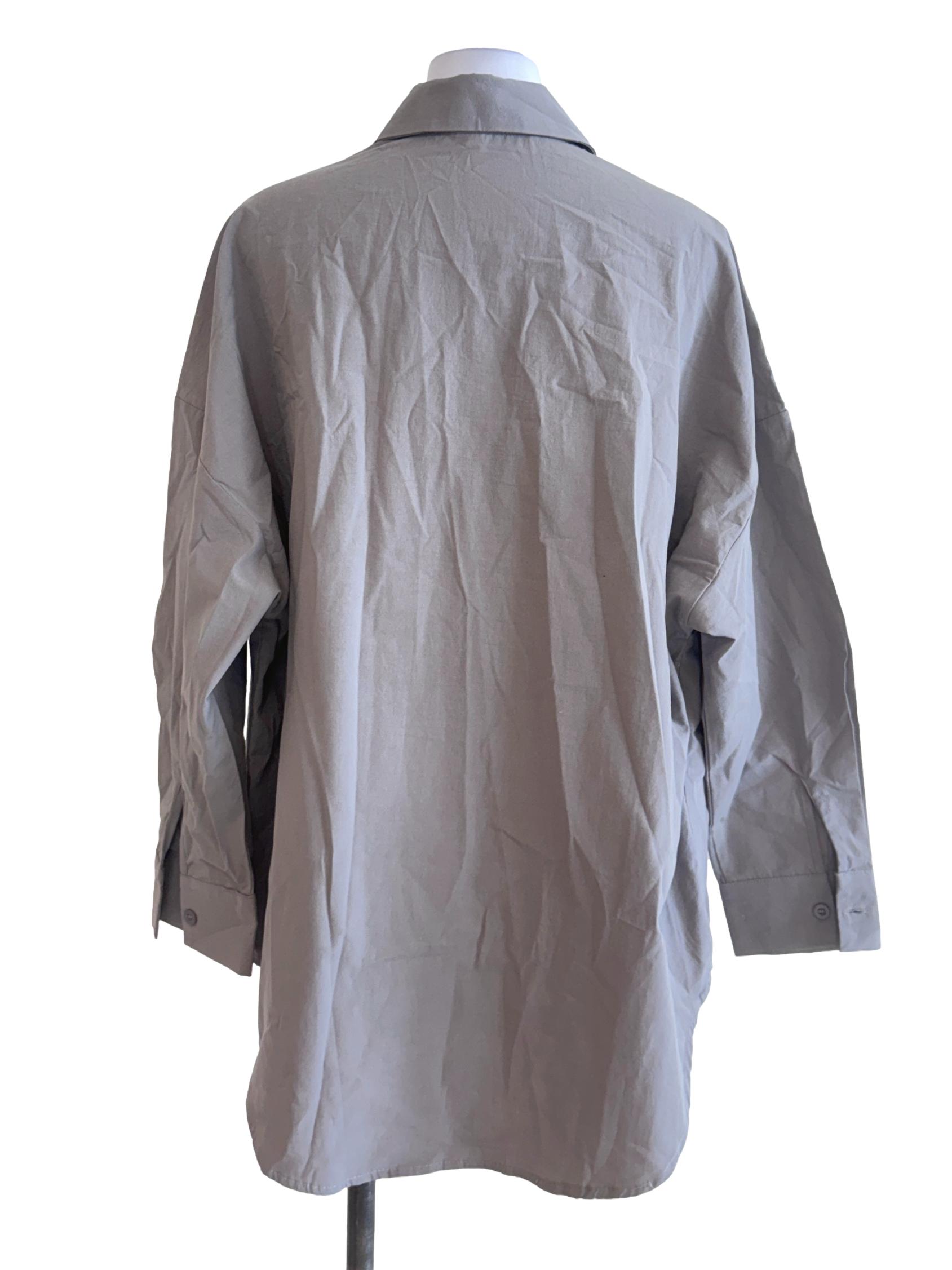 Ash Grey Buttoned Shirt