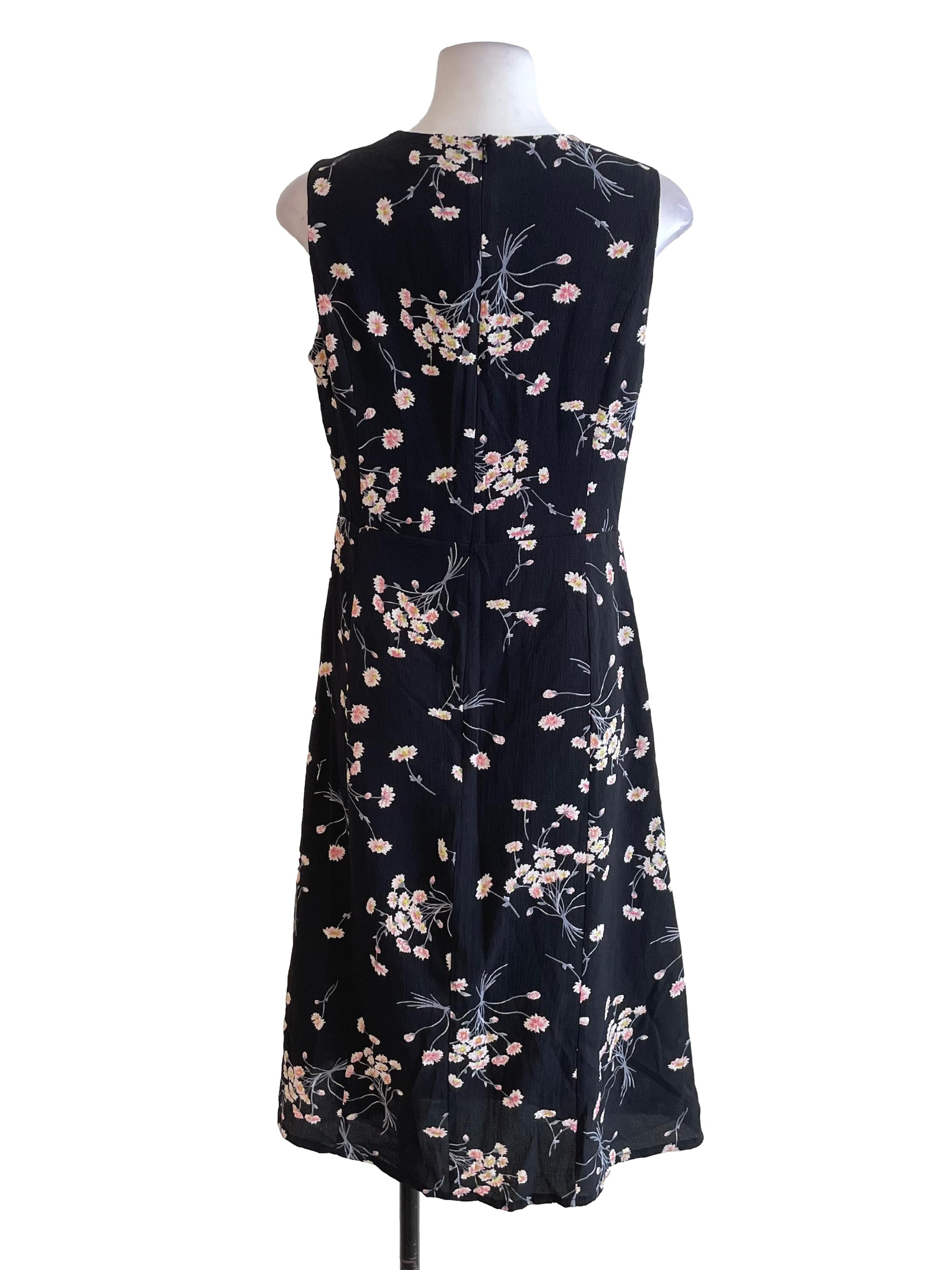 Black Floral Slip Dress