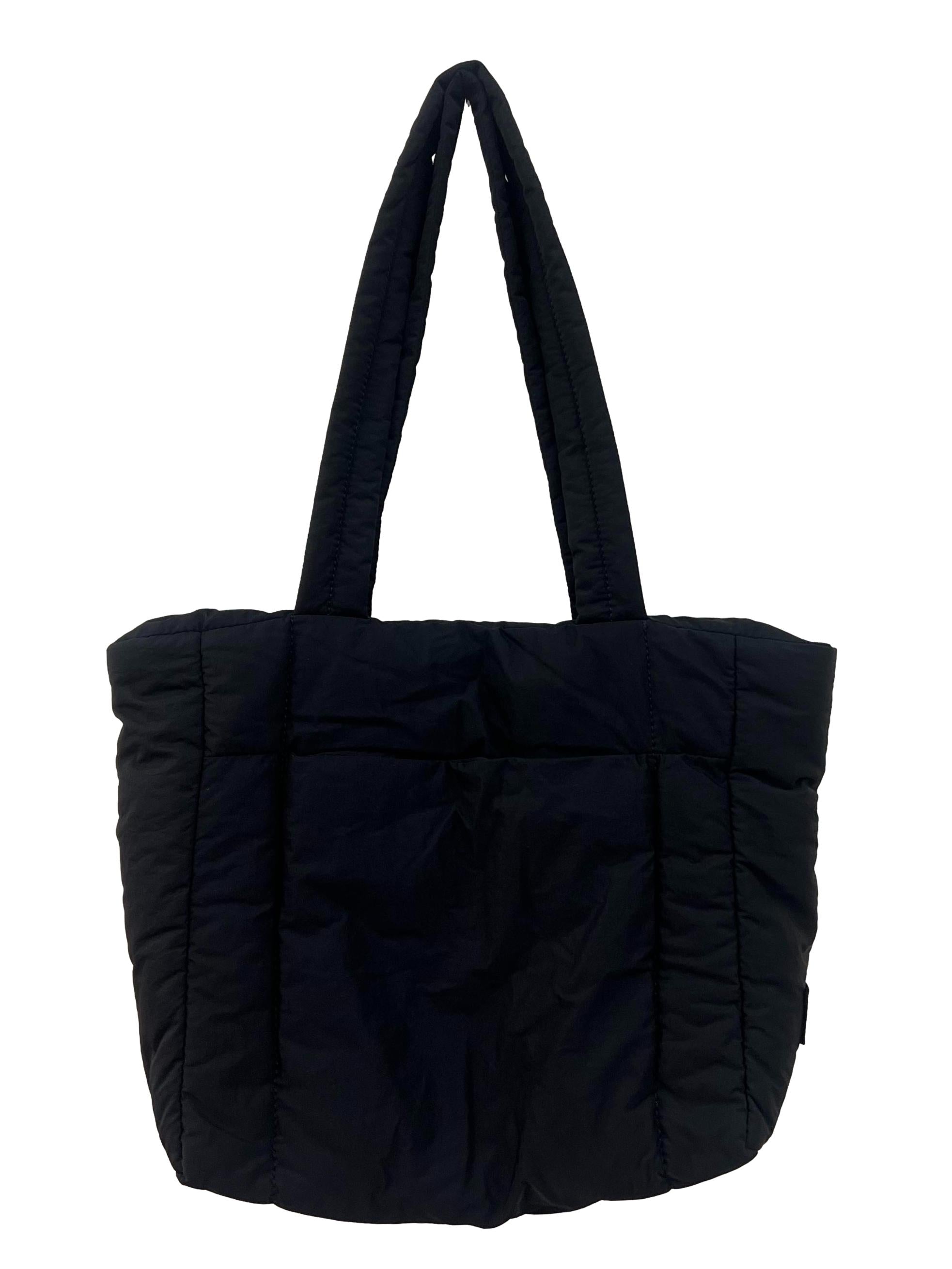 Black Puffer Shopper