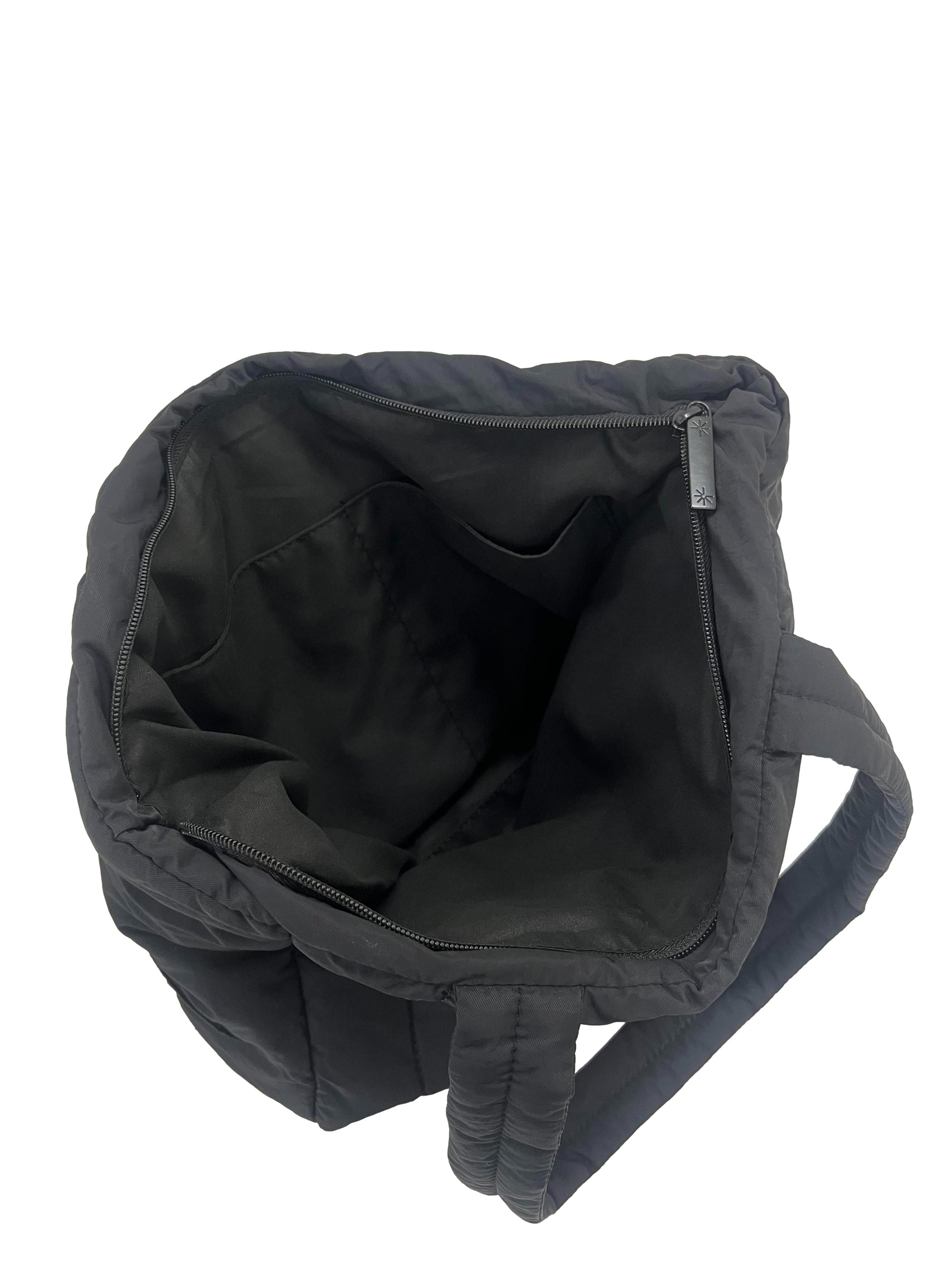 Black Puffer Shopper