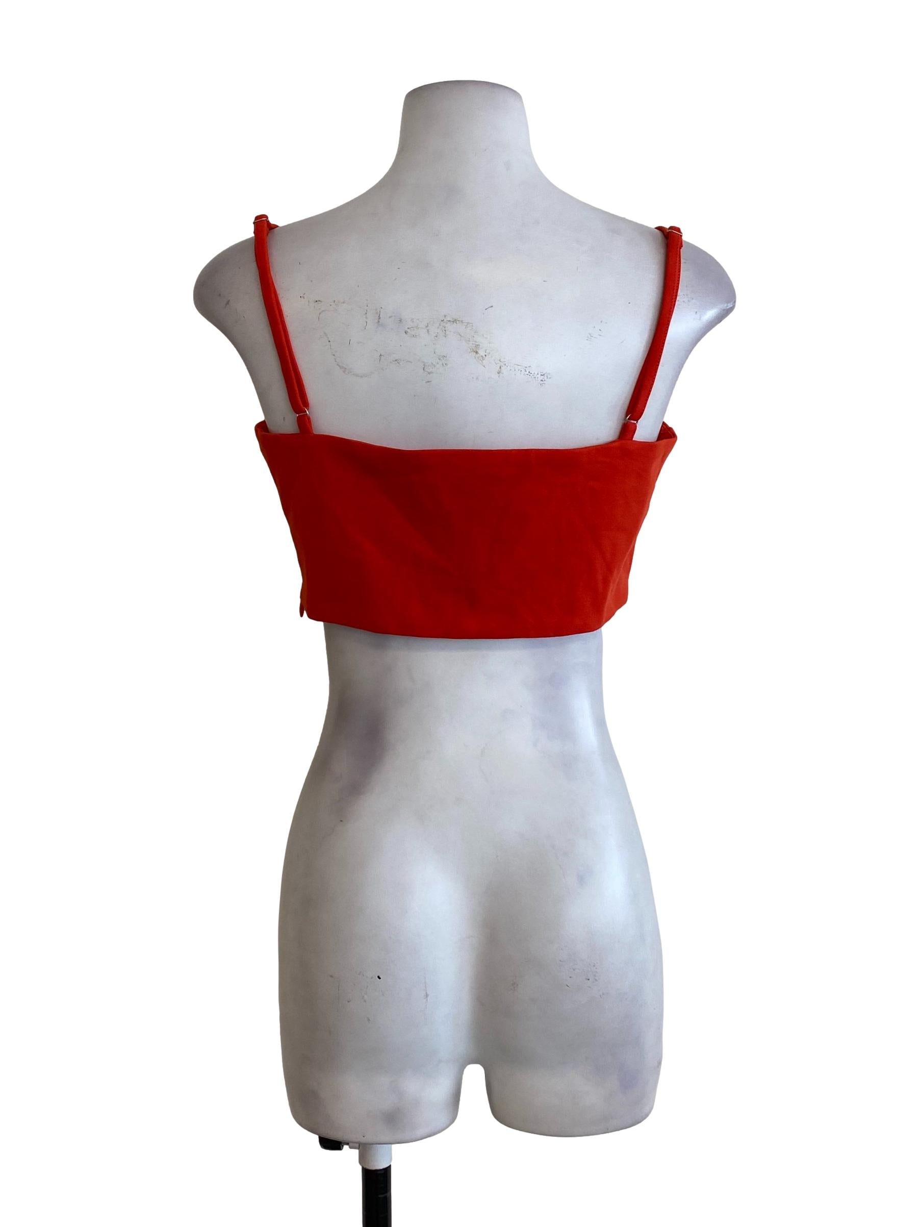 Orange Crop Top