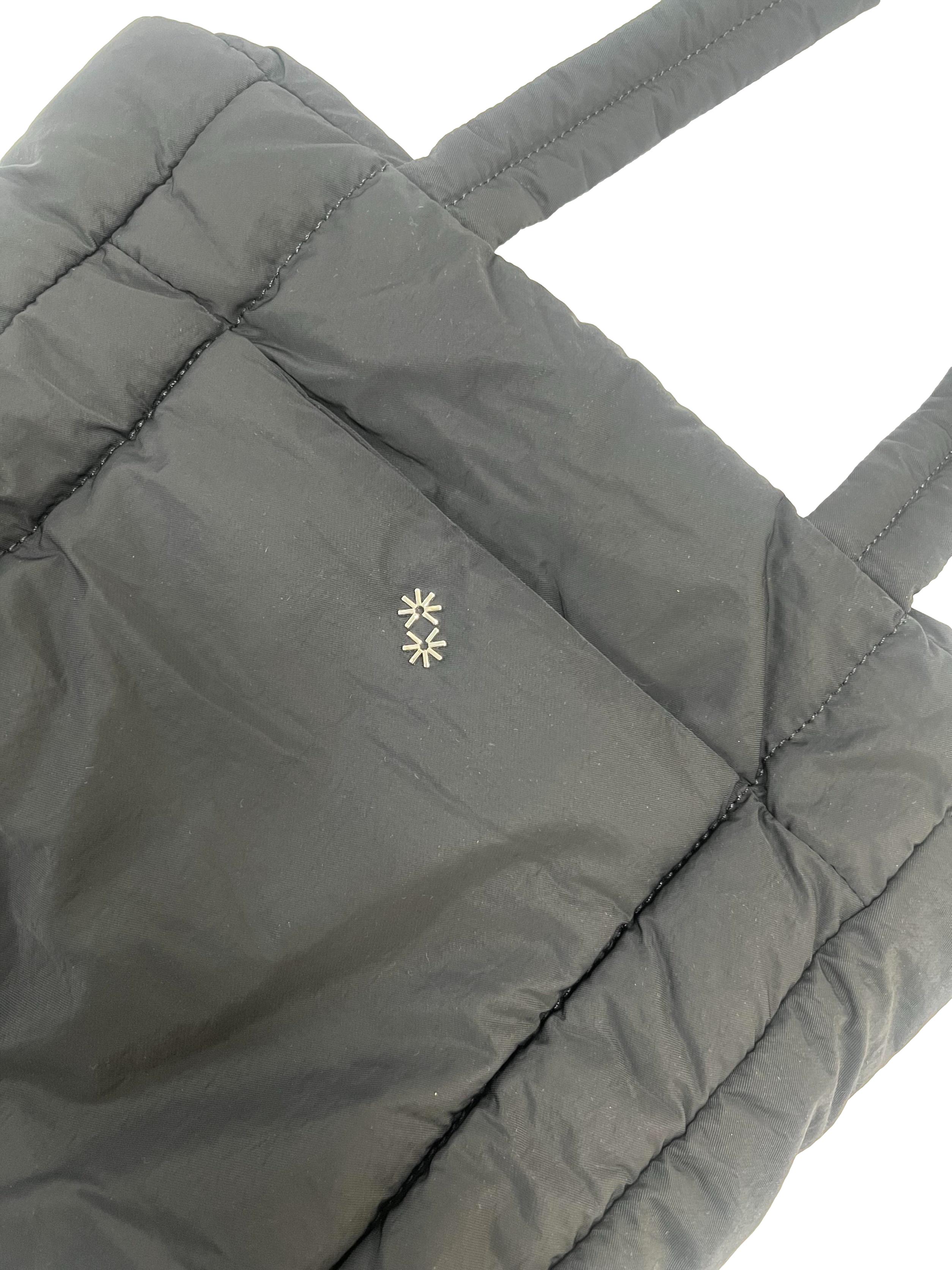 Black Puffer Shopper