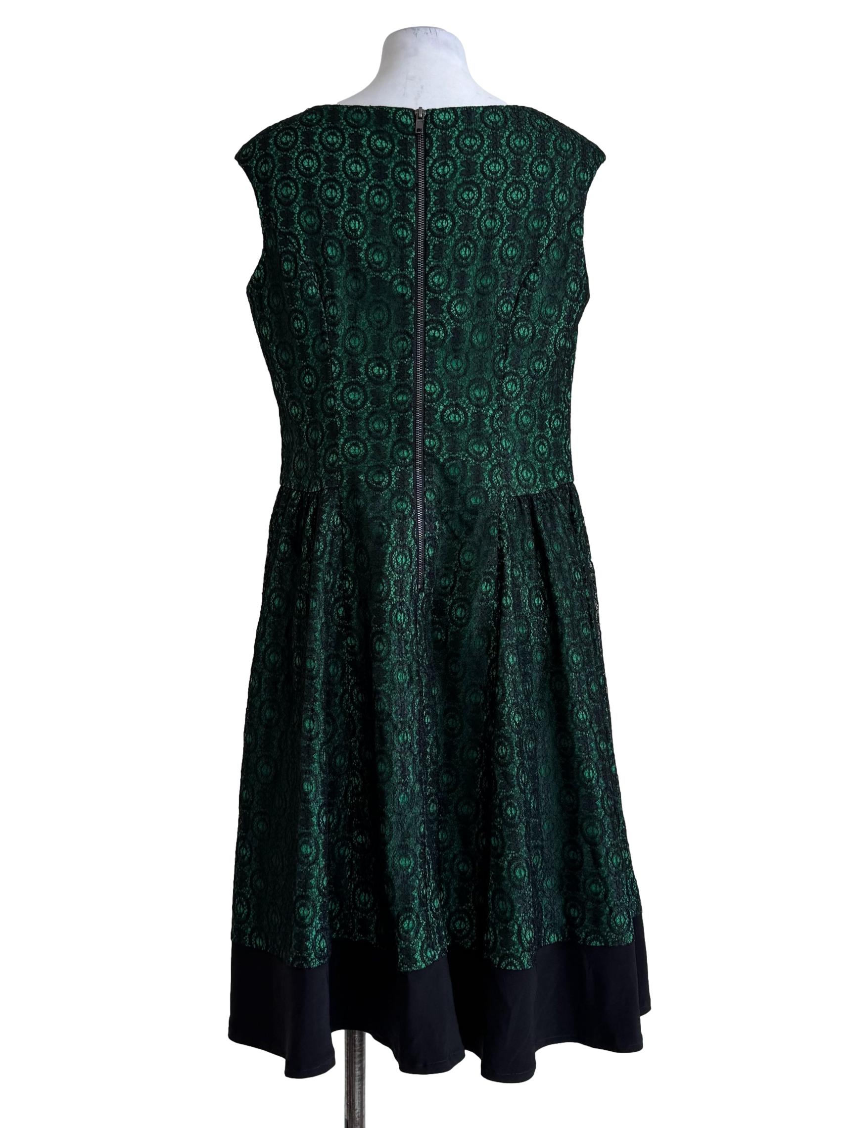 Lace Green Empire Dress