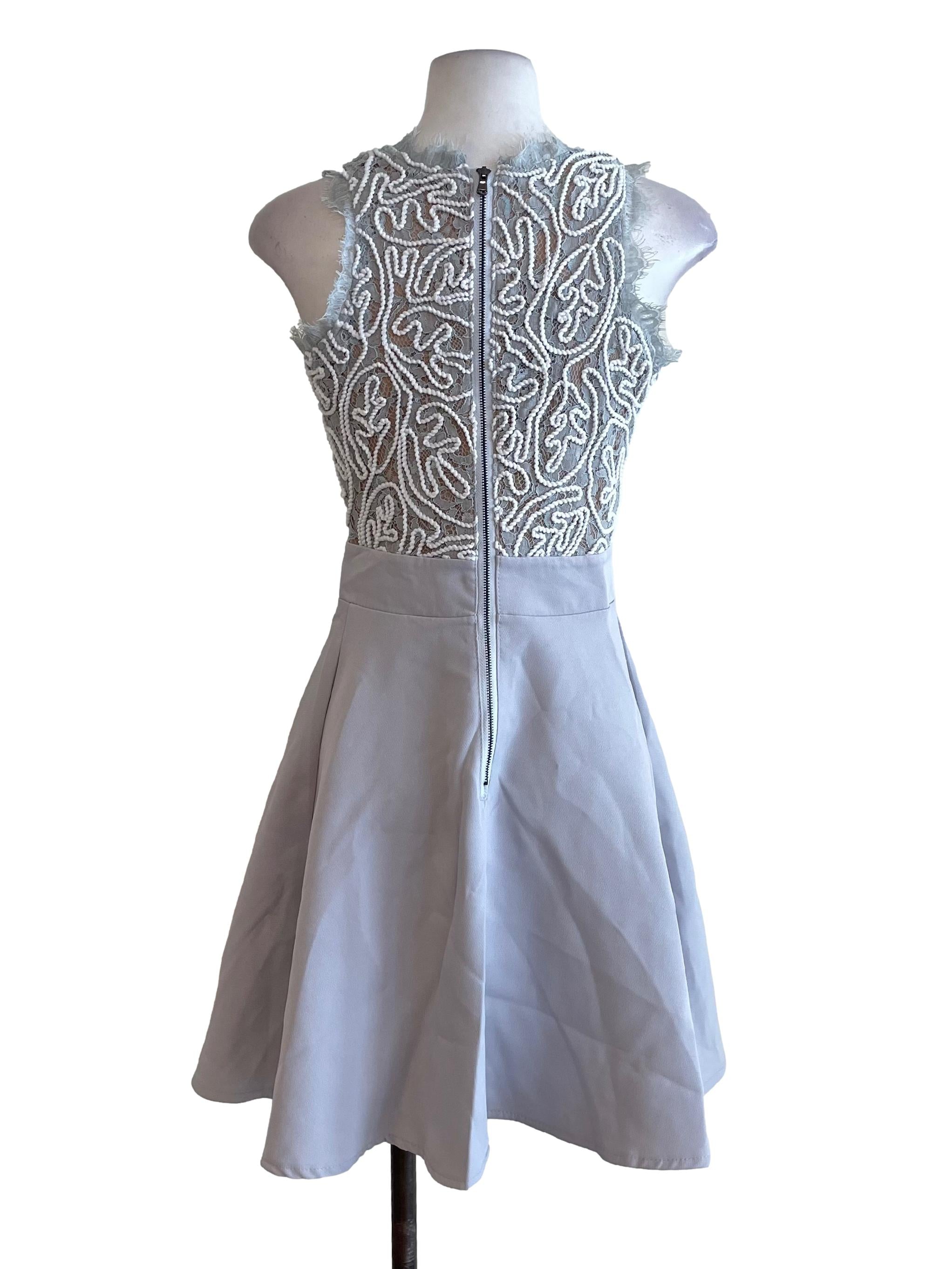 Lilac Lace A-Line Dress