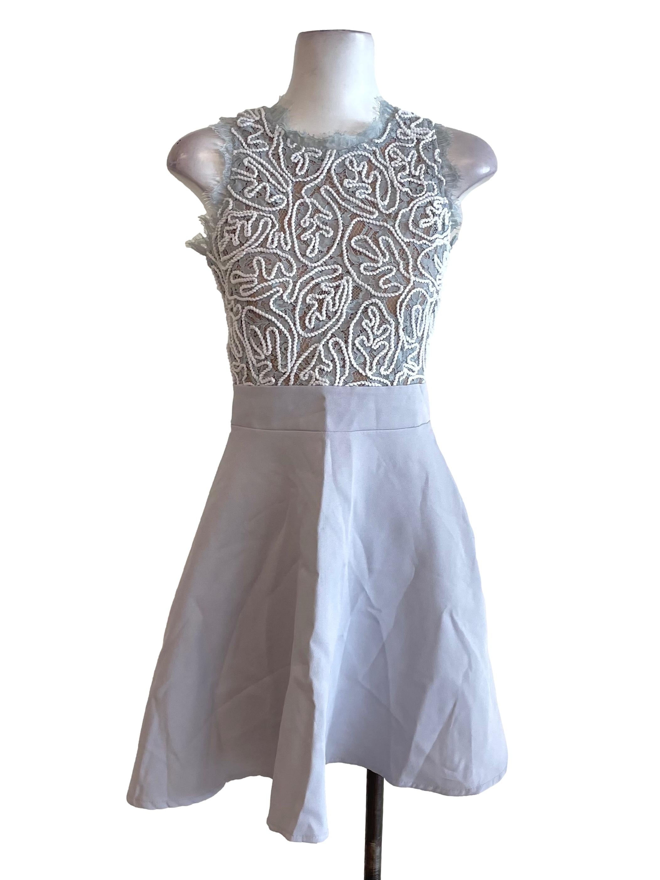 Lilac Lace A-Line Dress