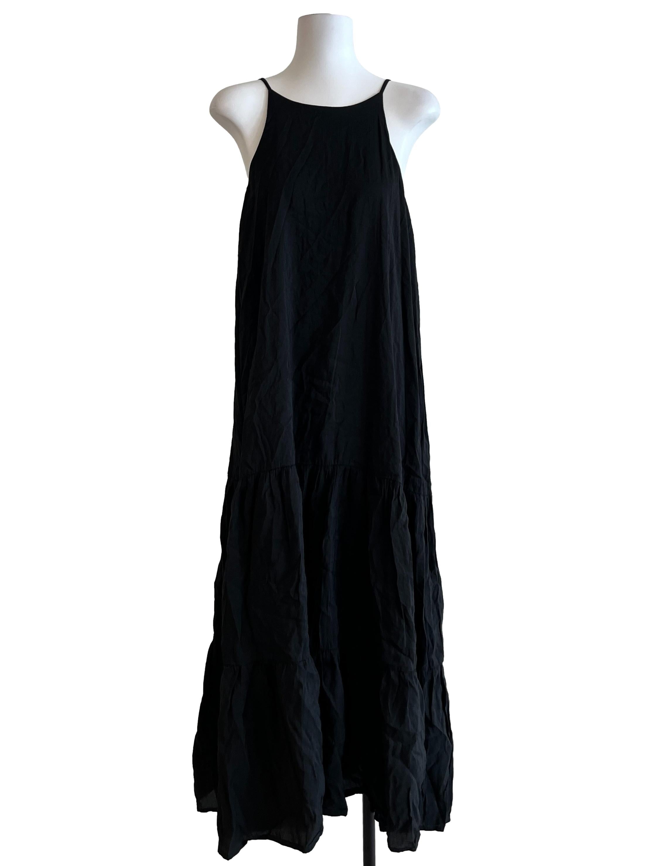 Pitch Black Maxi Dress