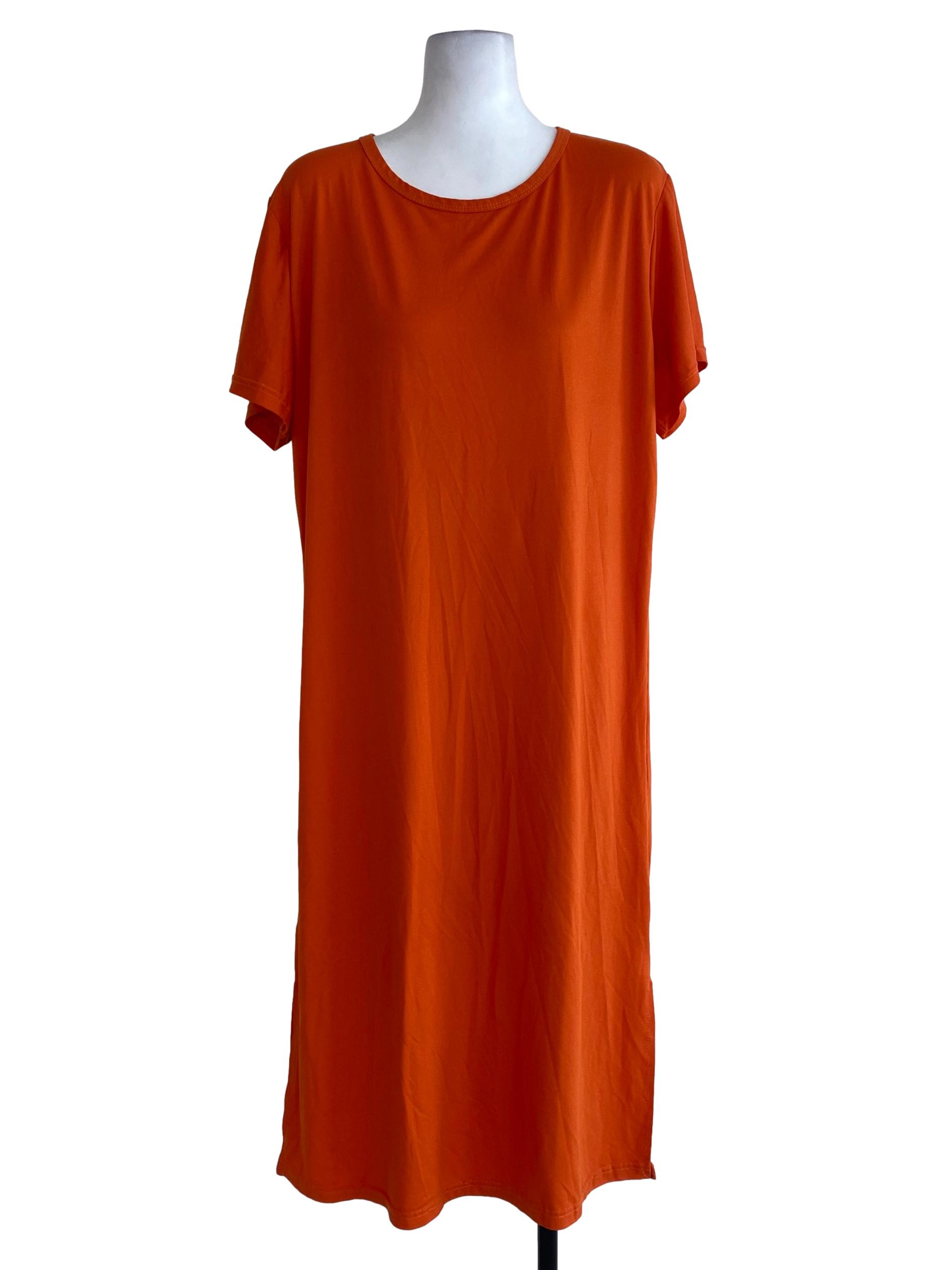 Orange Tee Dress