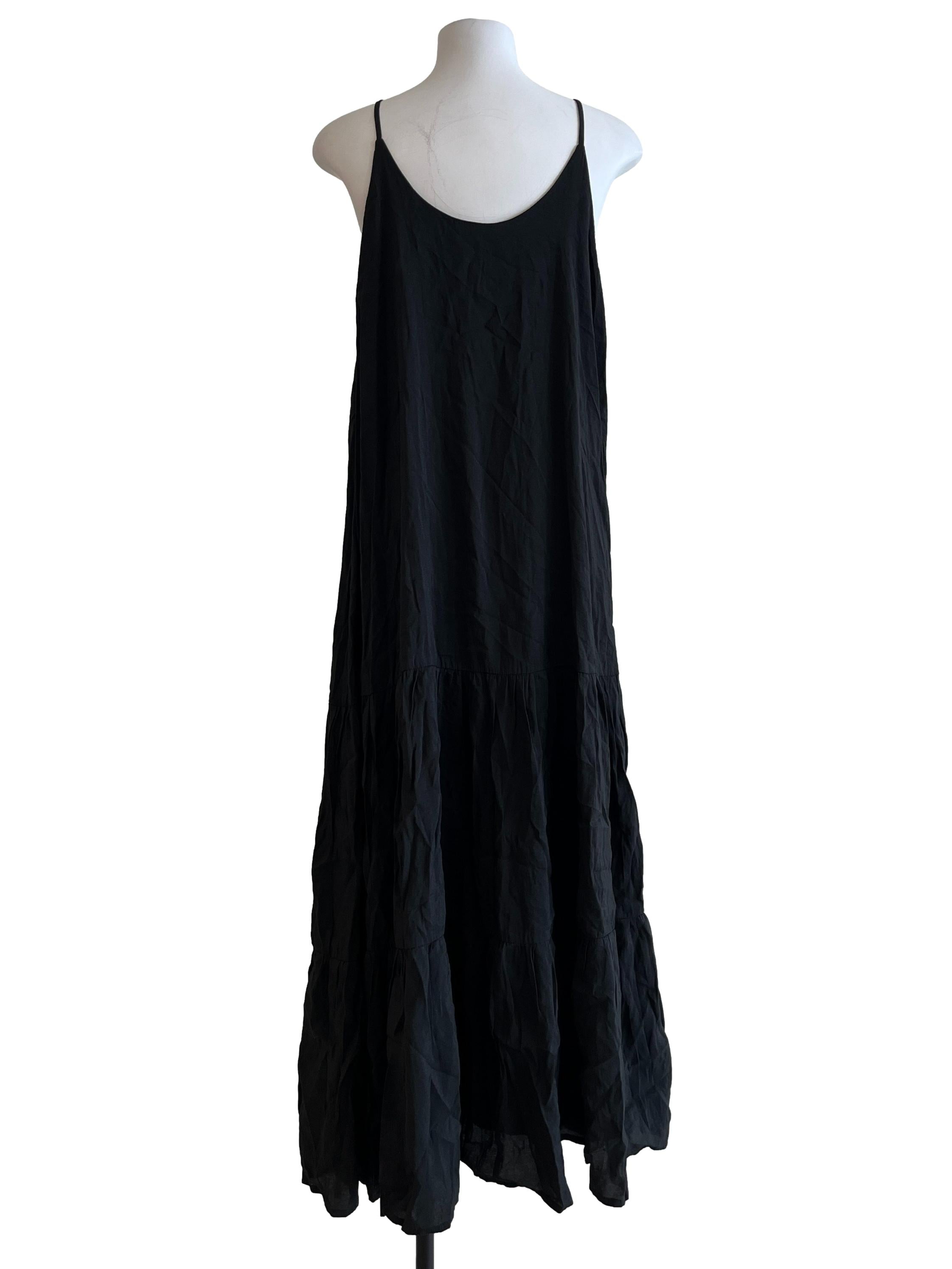 Pitch Black Maxi Dress