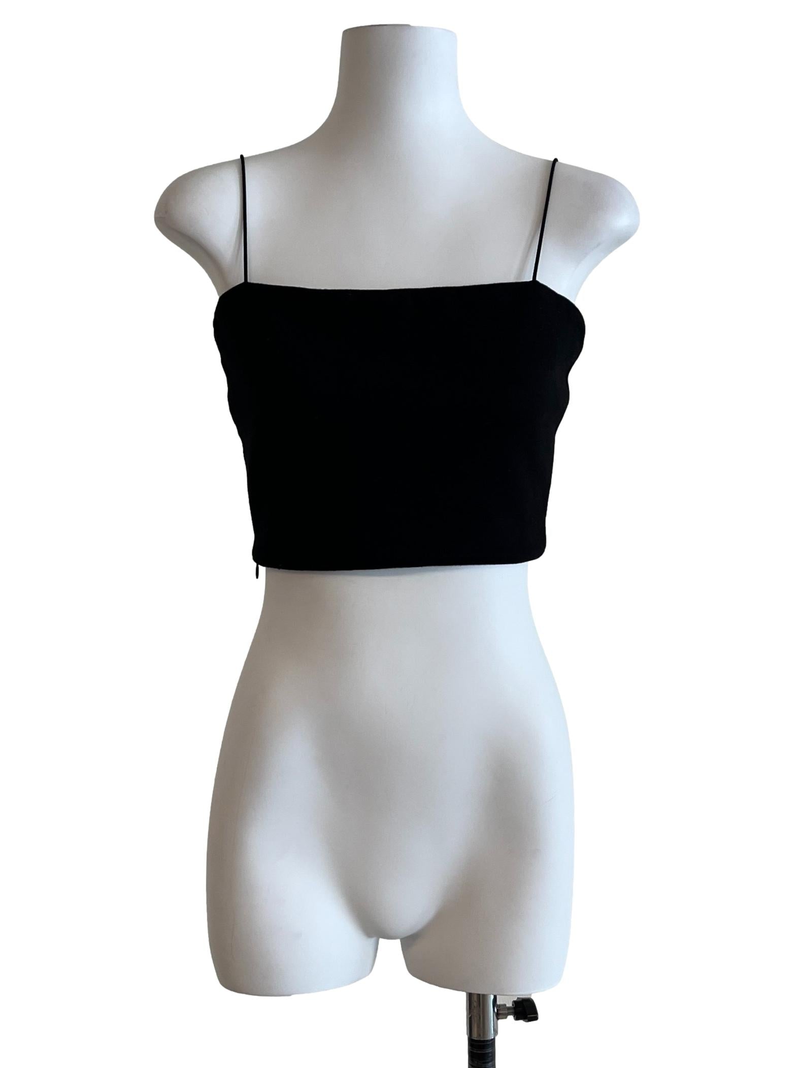 Pitch Black Spaghetti Strap Top