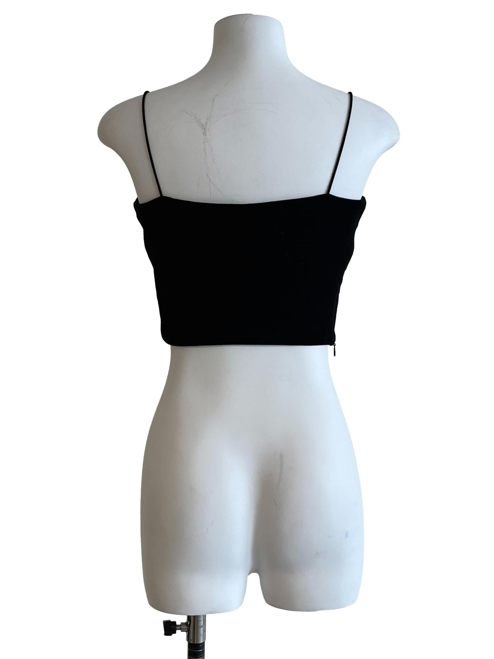 Pitch Black Spaghetti Strap Top